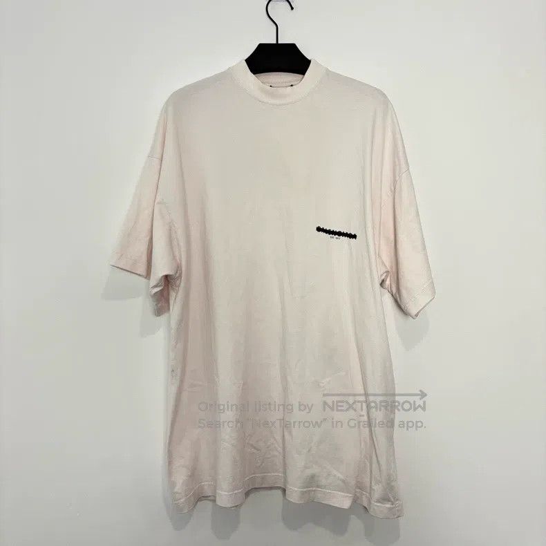 Balenciaga Balenciaga White cover tape strikethrough short-sleeved sh Size US S / EU 44-46 / 1 - 1 Thumbnail