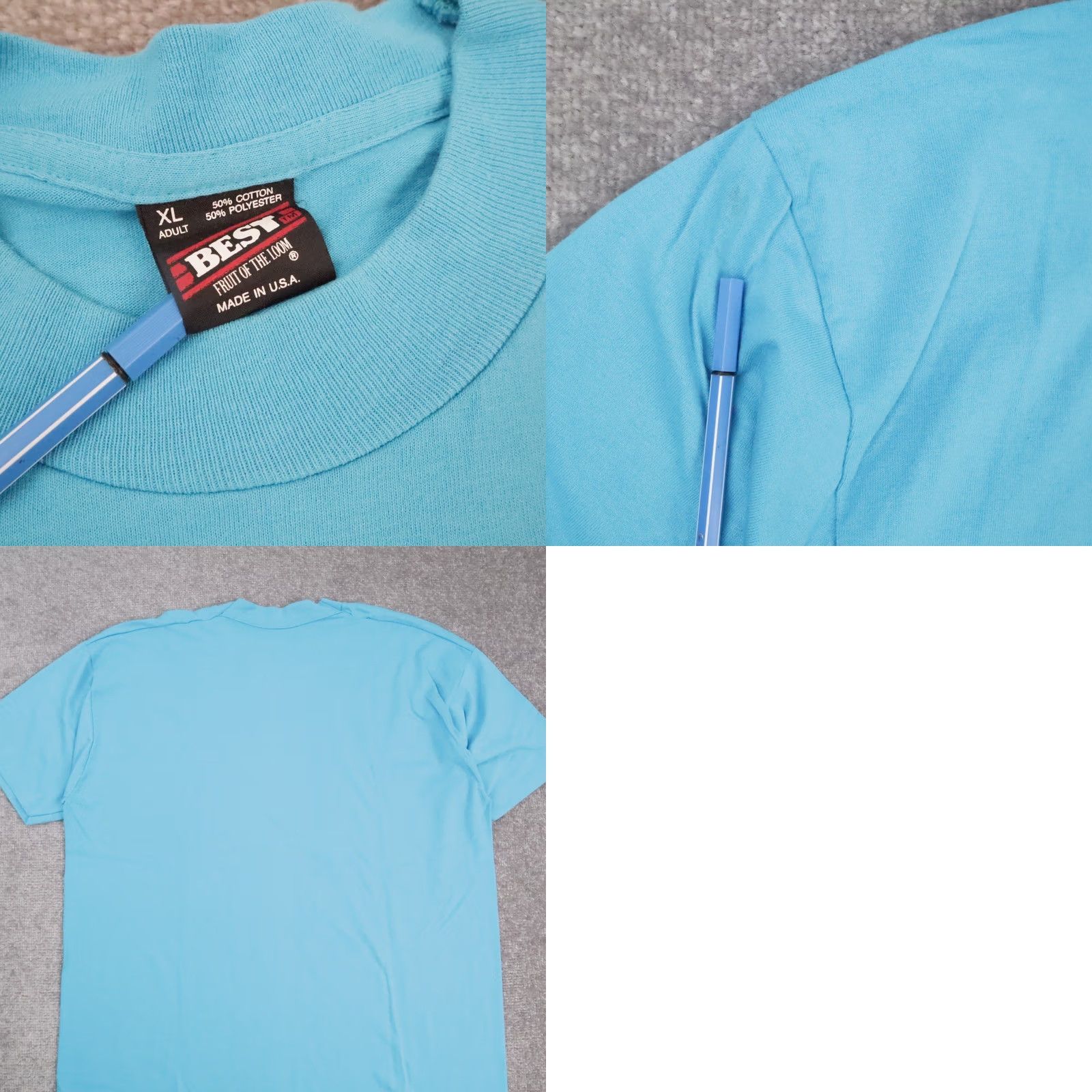 Vintage VTG Flint River Festival Florida USA Made in USA XL Blue Short Sleeve T-Shirt Men Size US XL / EU 56 / 4 - 8 Thumbnail