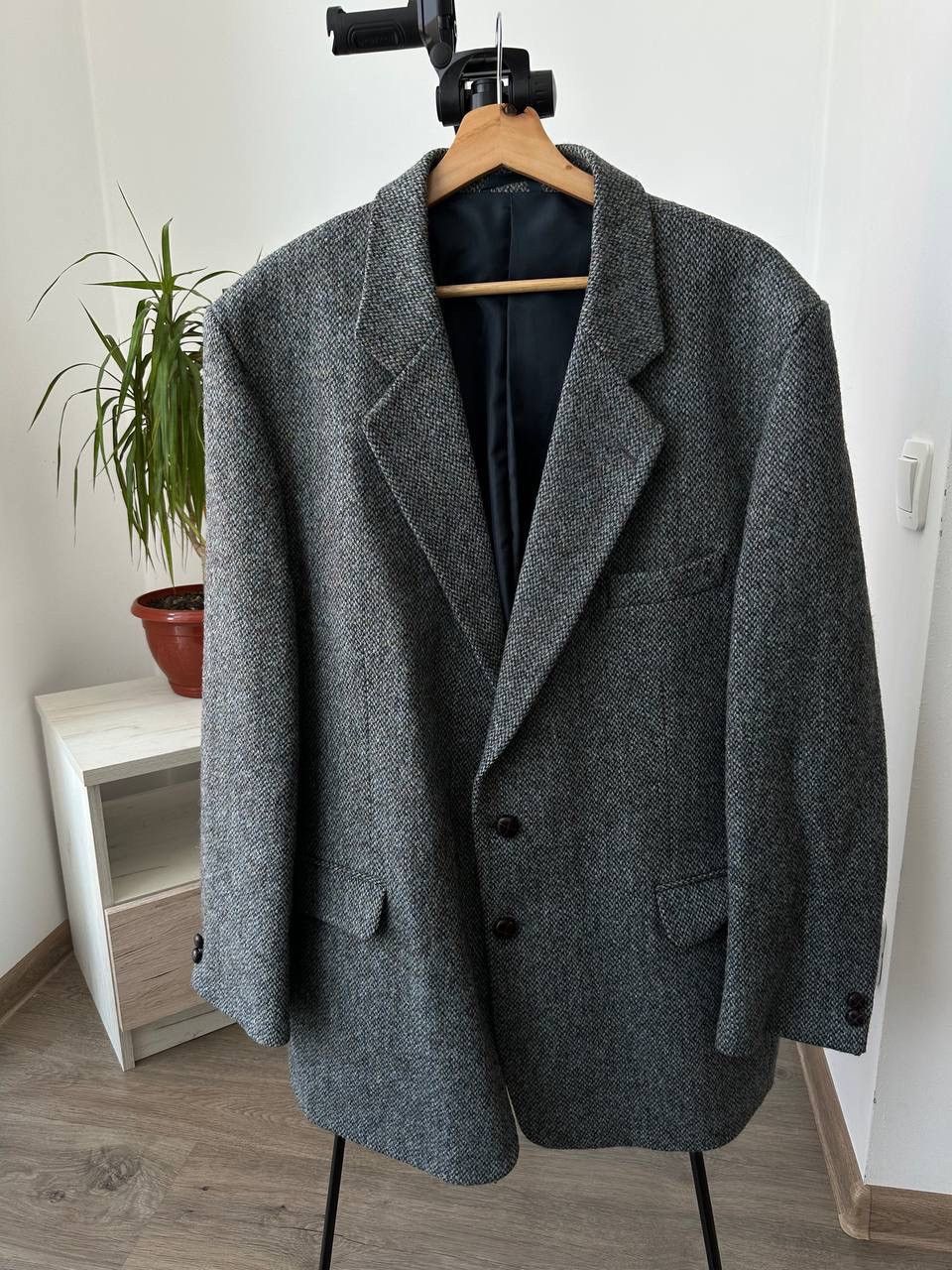 Harris Tweed × Vintage Vintage Harris Tweed Wool Bottons Blazer Coat Jacket Size 52R - 21 Thumbnail