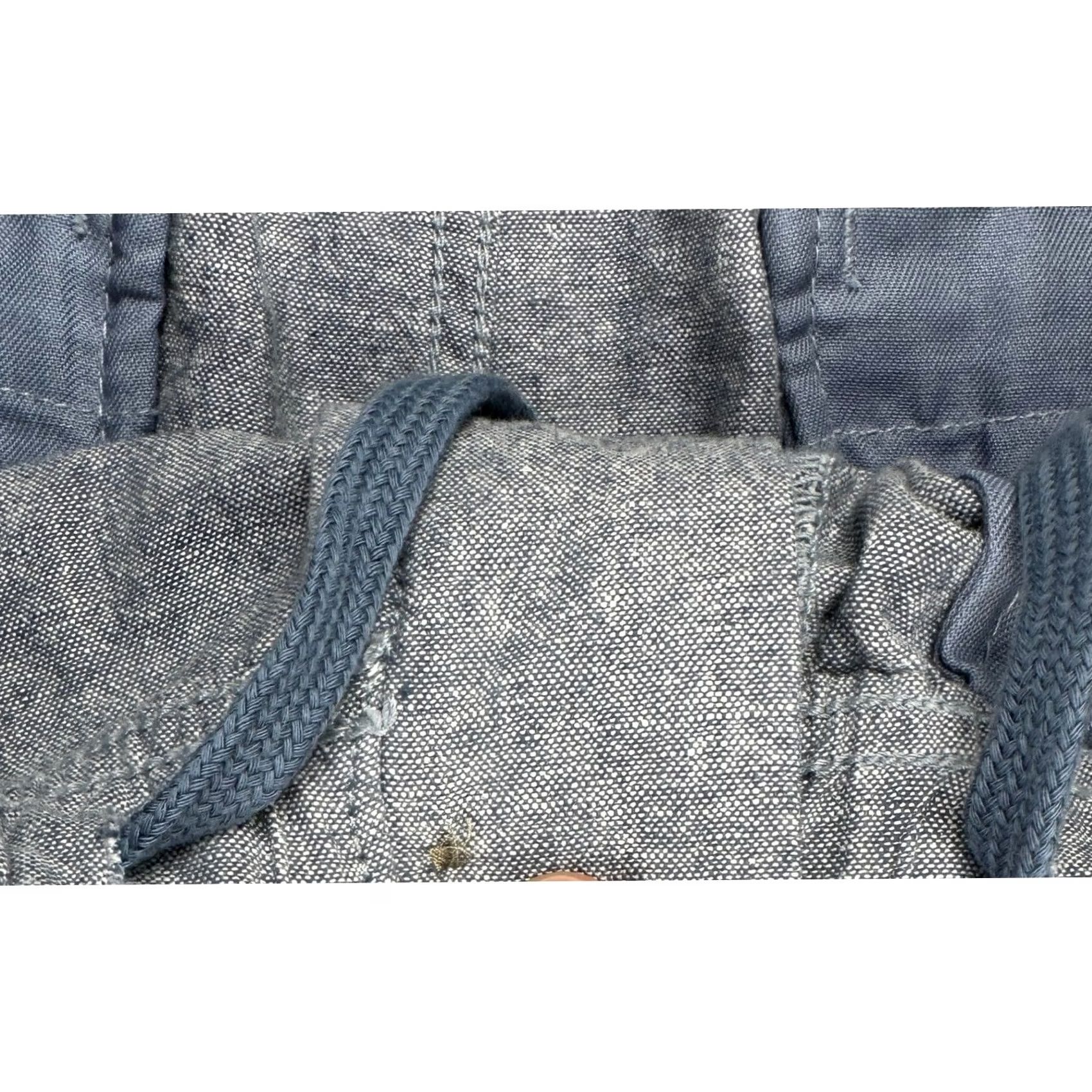 Gap GAP Mens Linen Blend Shorts Large Blue Pull On Drawstring Stretch Waistband NEW Size US 33 - 5 Thumbnail