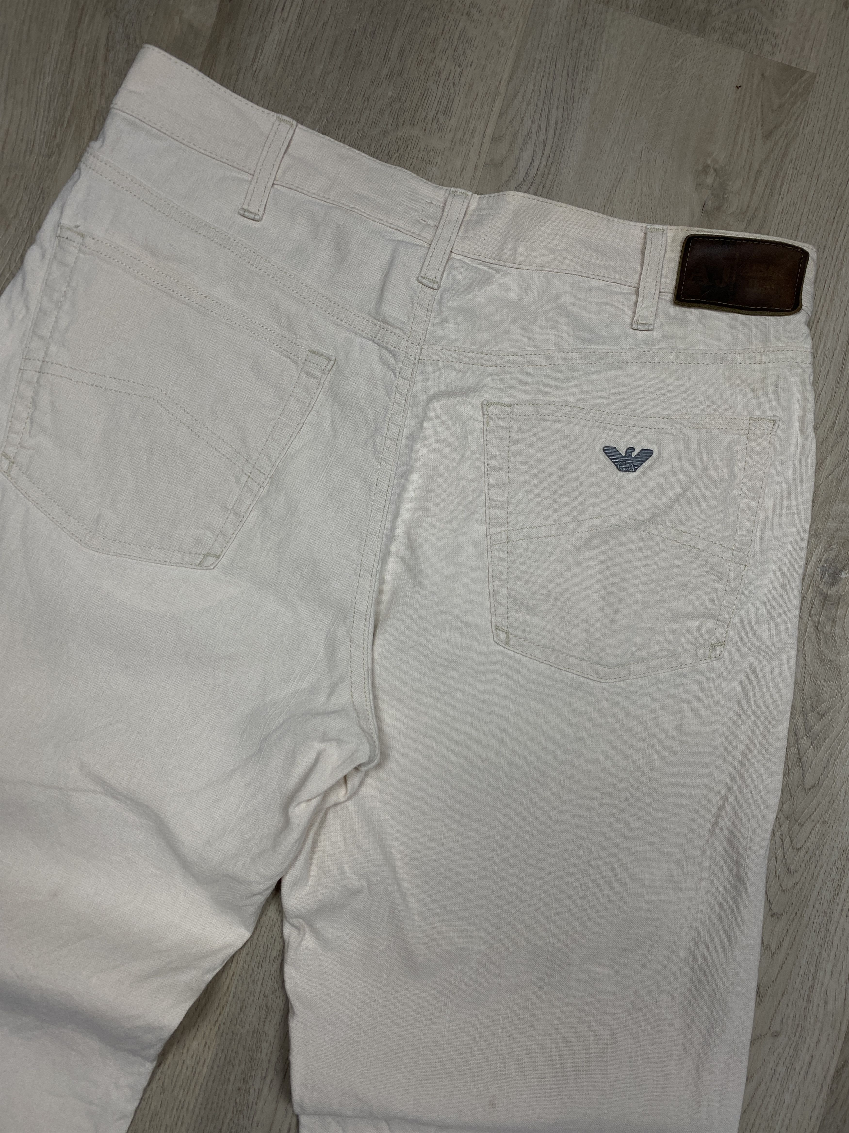 Armani Armani Jeans Vintage Mens LINEN Pants Size US 36 / EU 52 - 2 Thumbnail