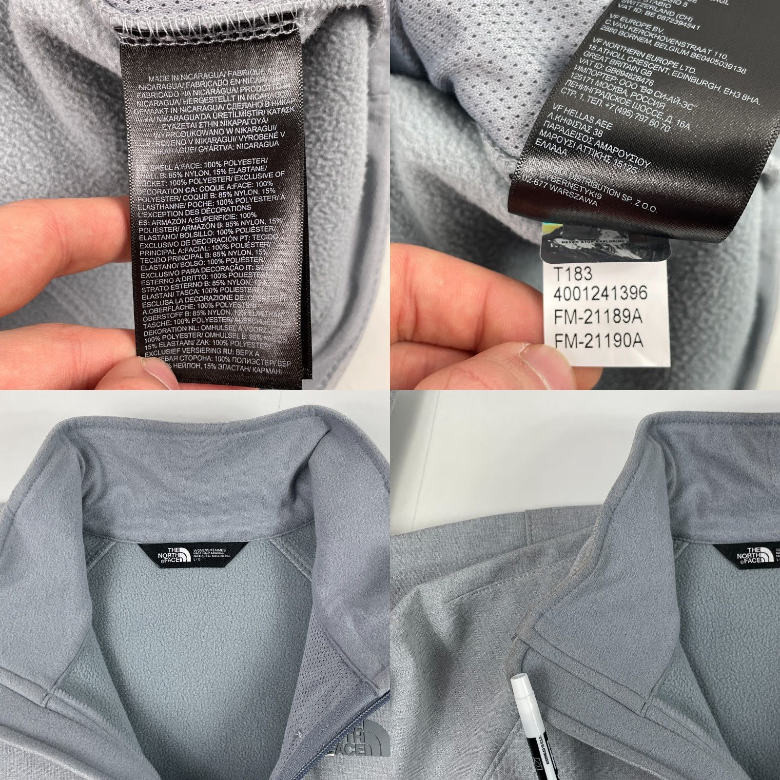 The North Face The North Face Jacket Womens Large Gray Apex Barrier Windwall Lined Hiking Ski Size L / US 10 / IT 46 - 8 Thumbnail