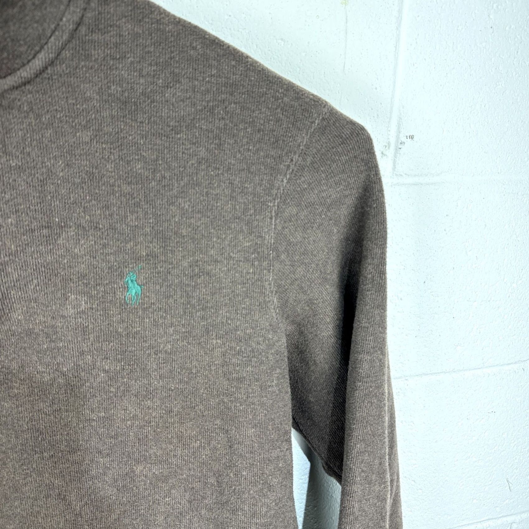 Polo Ralph Lauren VINTAGE Polo Ralph Lauren Sweater Mens XL Brown 1/4 Zip Knit Pullover Long Sleeve Size US XL / EU 56 / 4 - 5 Thumbnail