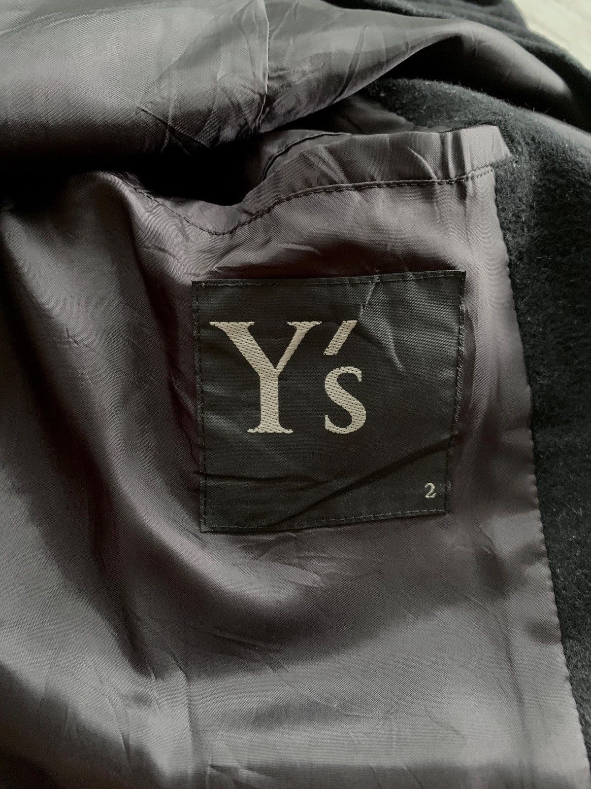 Yohji Yamamoto FREE TAX! Cashmere Blend Wide Collar Coat Size US L / EU 52-54 / 3 - 8 Thumbnail