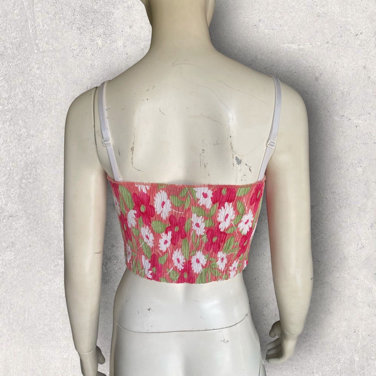 Dolce & Gabbana Vintage 00’s D&G Floral Smocked Straps Top Size XS / US 0-2 / IT 36-38 - 3 Thumbnail