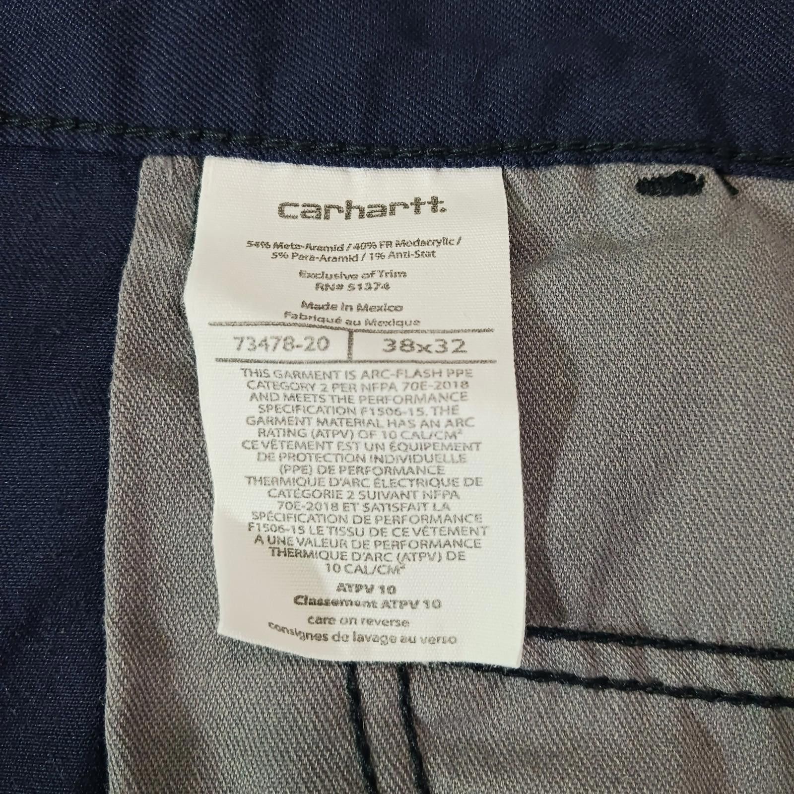 Carhartt Carhartt FR Work Pants Men 38x32 Relaxed Blue Flame Resistan Size ONE SIZE - 6 Thumbnail