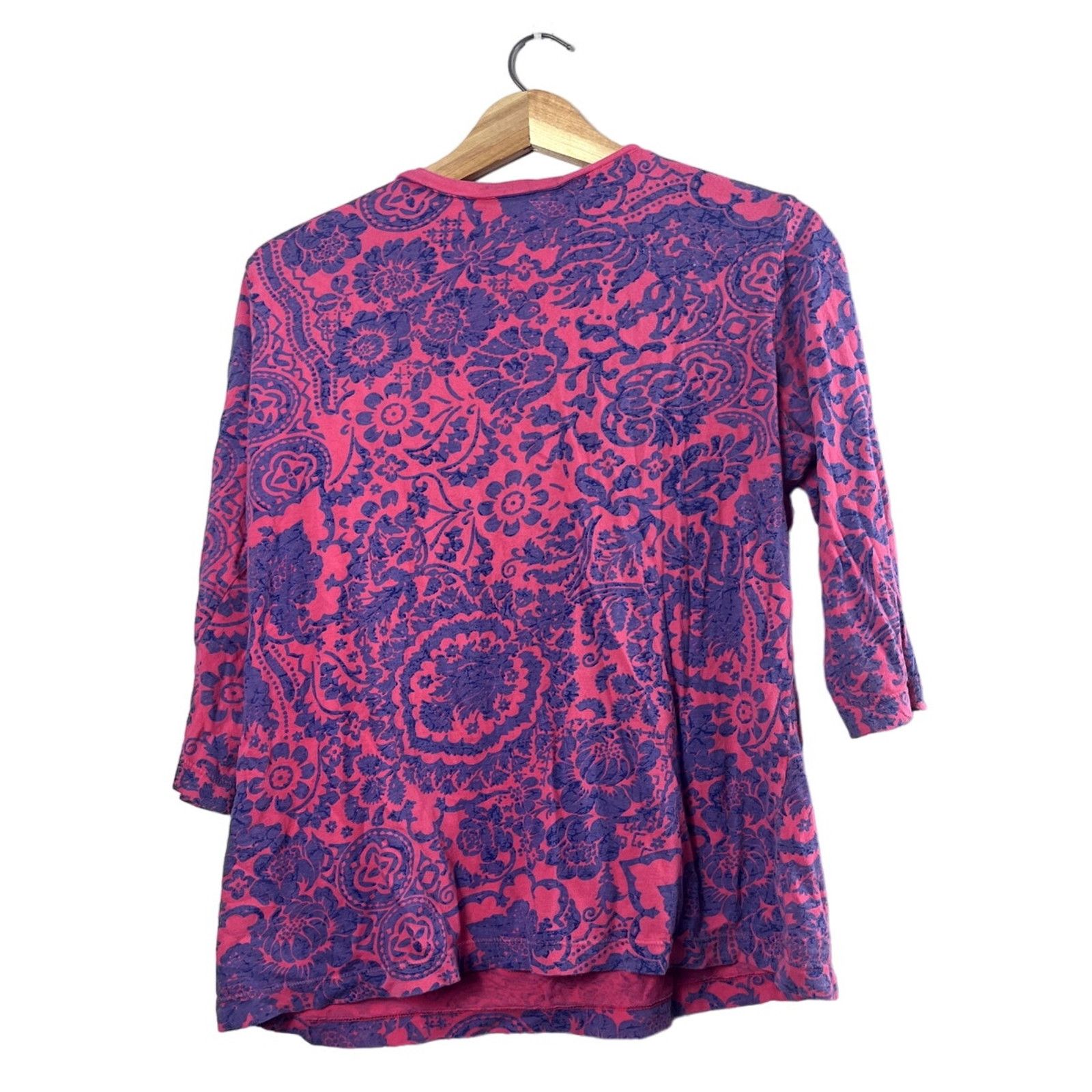 Orvis Women's Pink and Blue Long Sleeve Orvis Blouse M Size M / US 6-8 / IT 42-44 - 3 Thumbnail