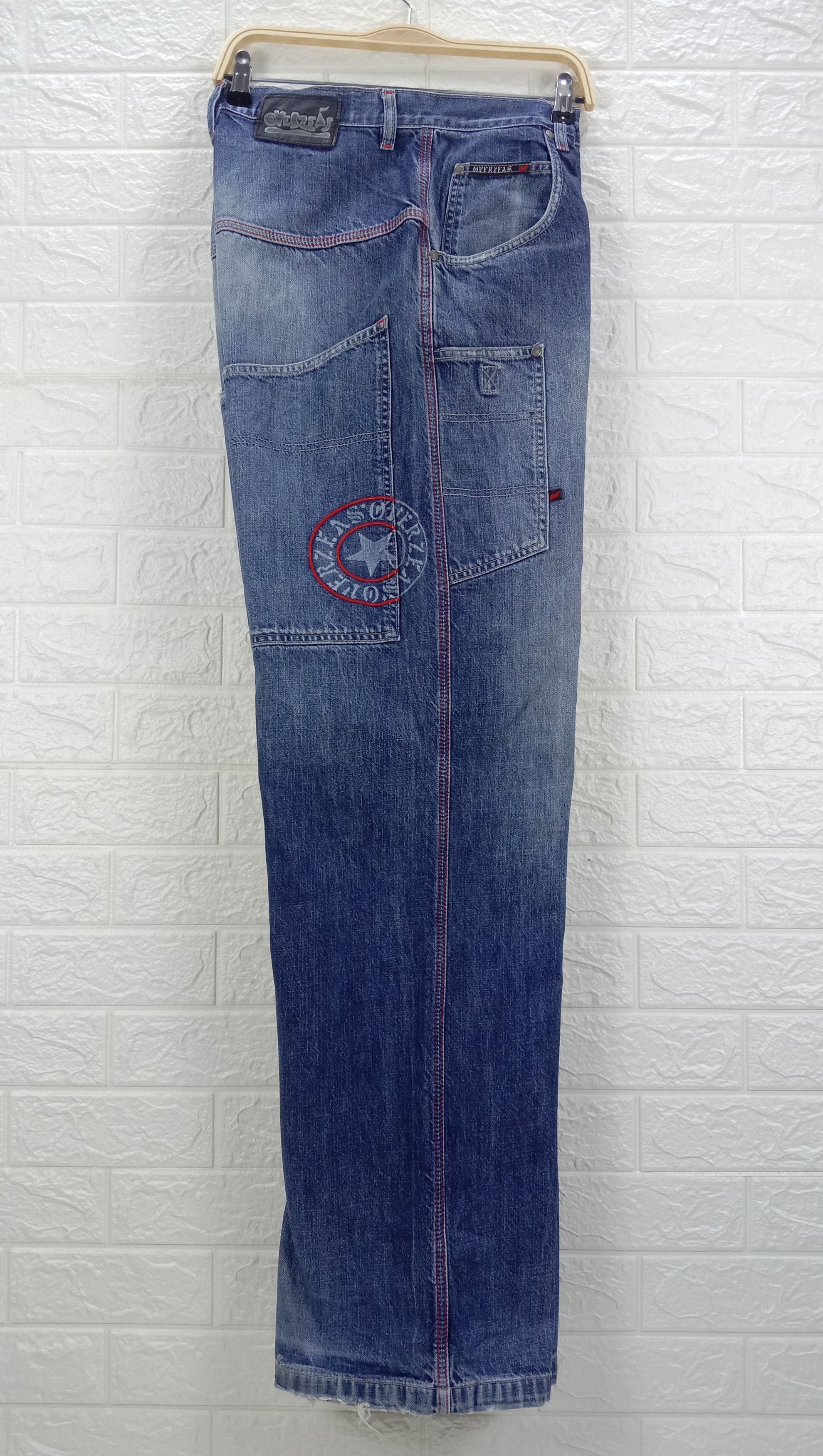 Japanese Brand Baggy Jeans Japanese Multi Pocket Cargo Wide Denim Size US 32 / EU 48 - 9 Thumbnail