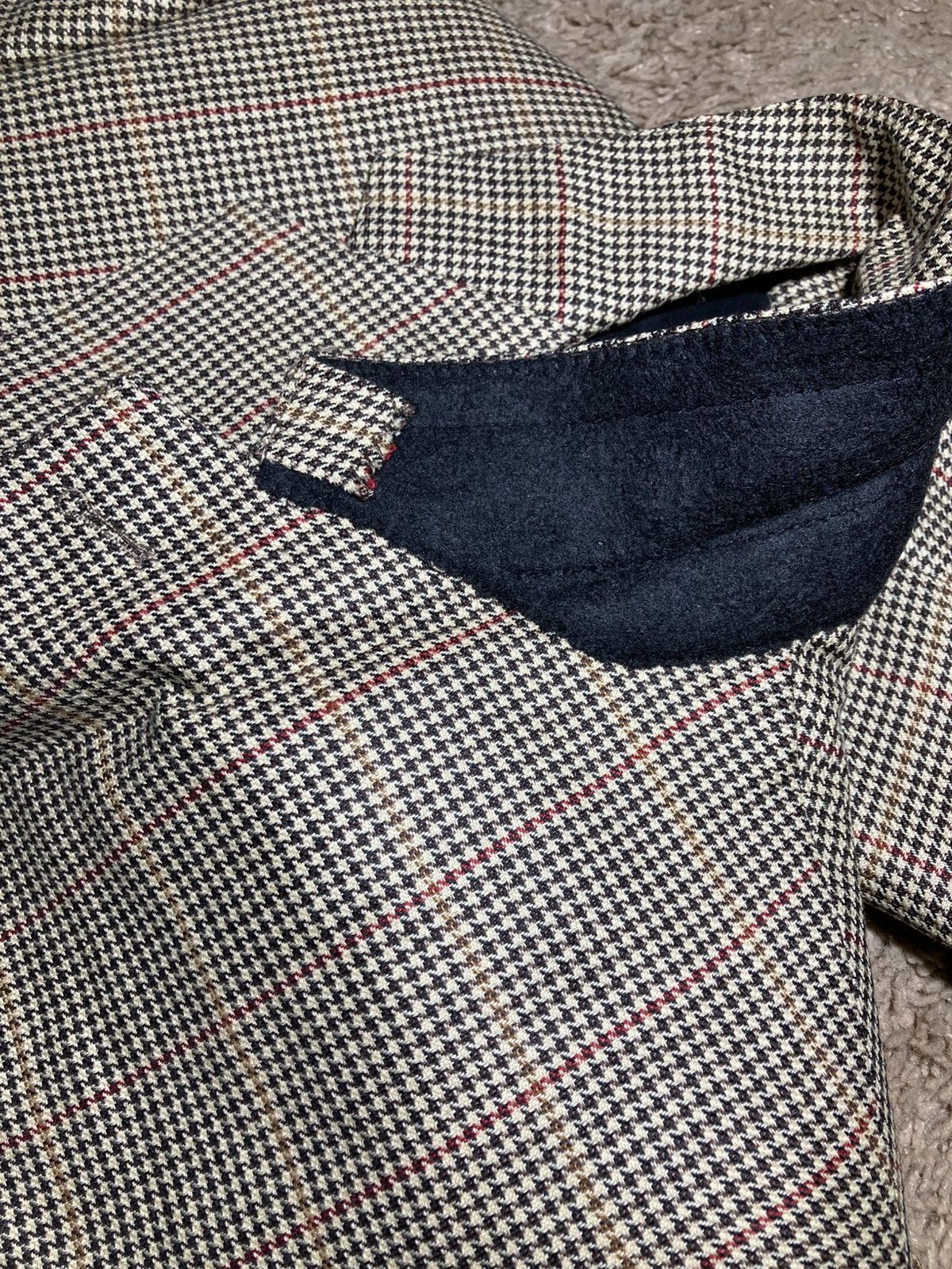 Celine SS20 Celine Houndstooth Check Coat Blazer Jacket 2020 70s Size 44R - 13 Thumbnail