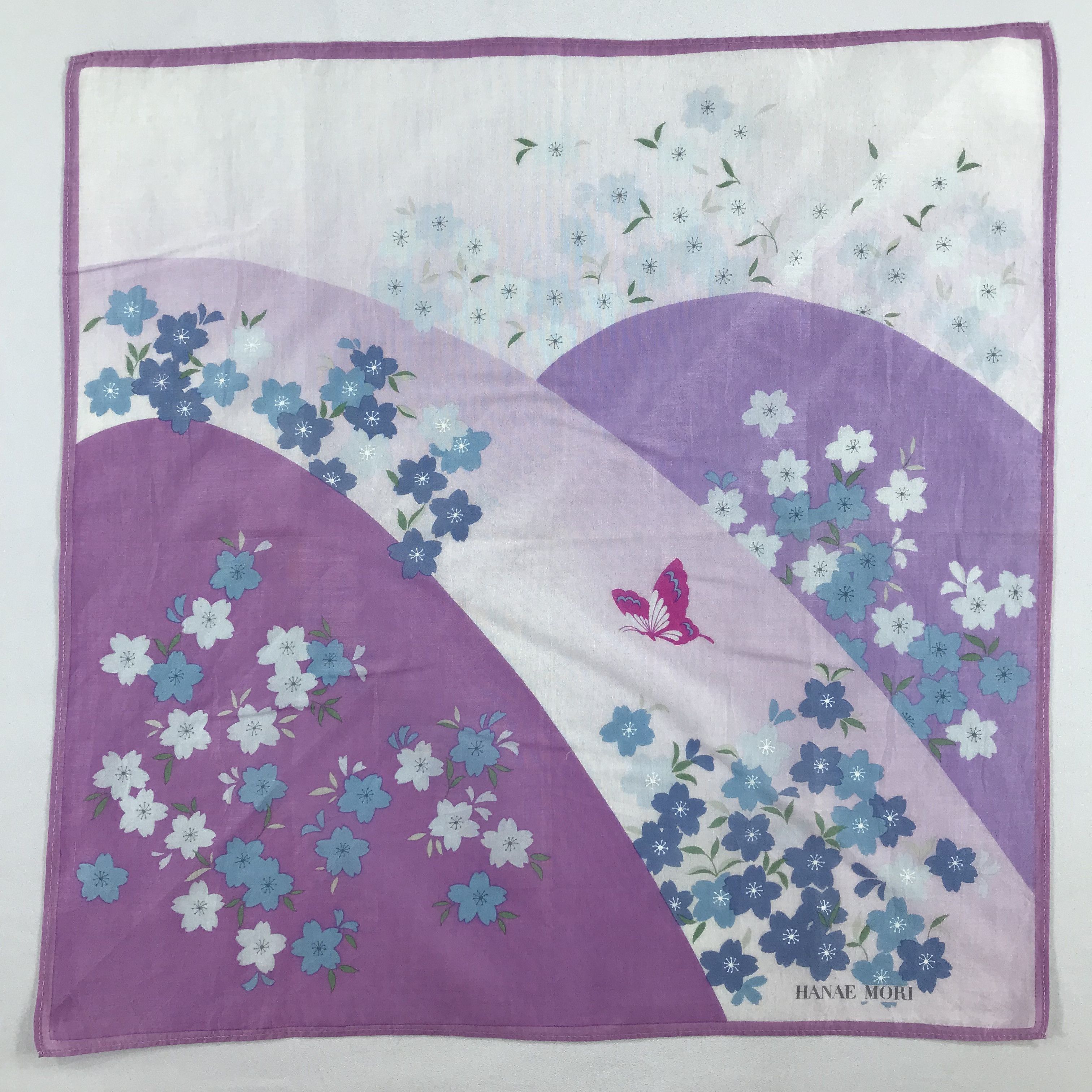 Hanae Mori × Vintage Hanae Mori Bandana / Handkerchief / Neckerchief - S2051 Size ONE SIZE - 1 Thumbnail