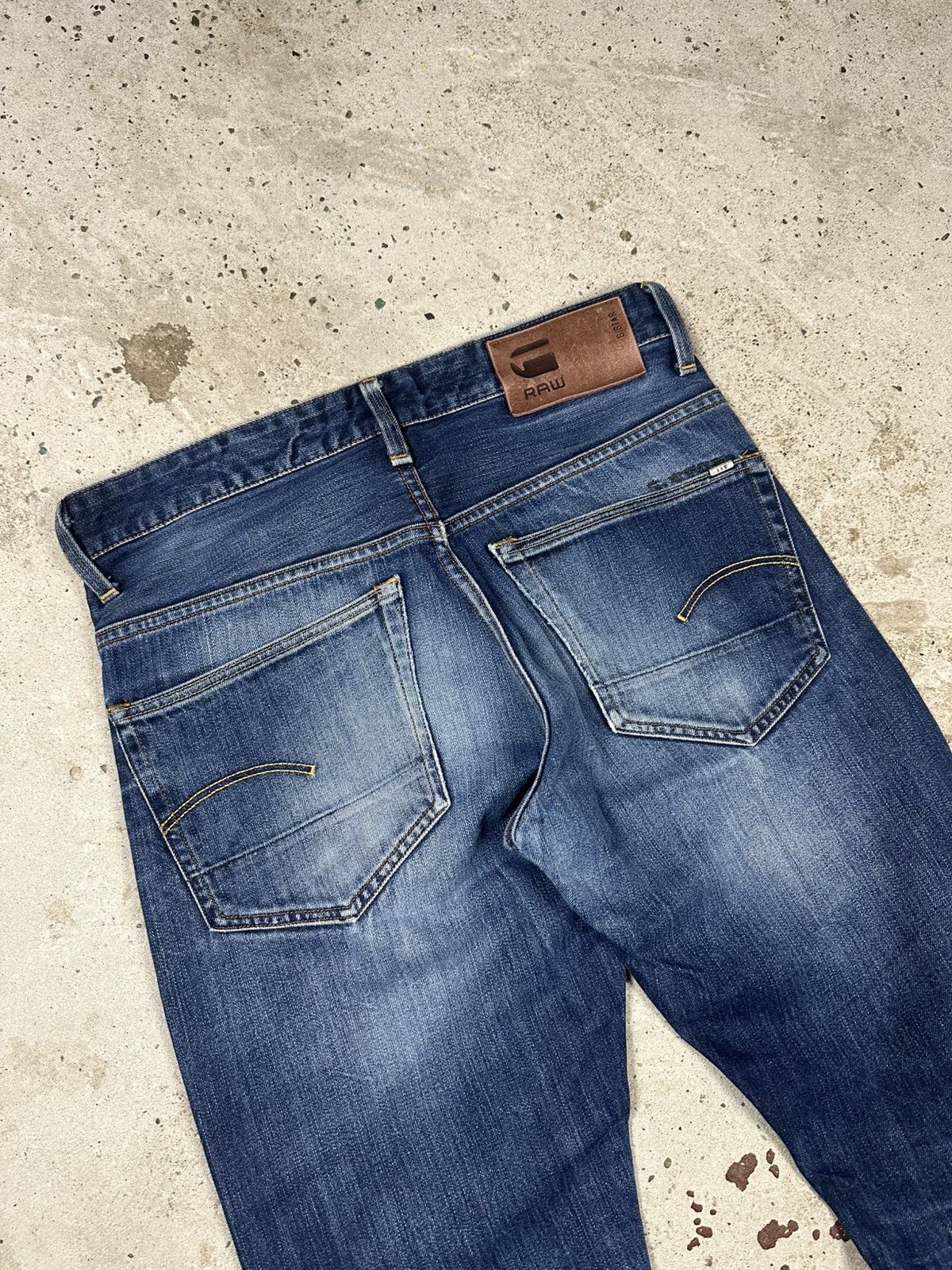 G-Star × Vintage Vintage Y2K G Star Raw 3301 Tapered Washed Denim Pants Jeans Size US 30 / EU 46 - 16 Thumbnail