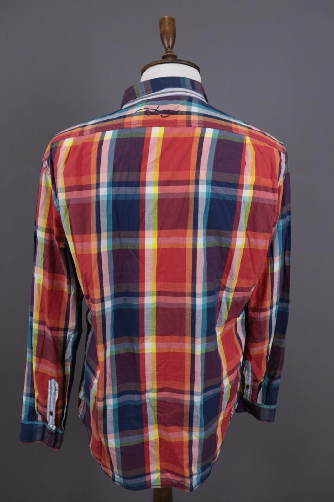 Desigual Desigual Multicolor Big Logo Check Shirt Sz XXL / 2XL Size US XXL / EU 58 / 5 - 10 Thumbnail