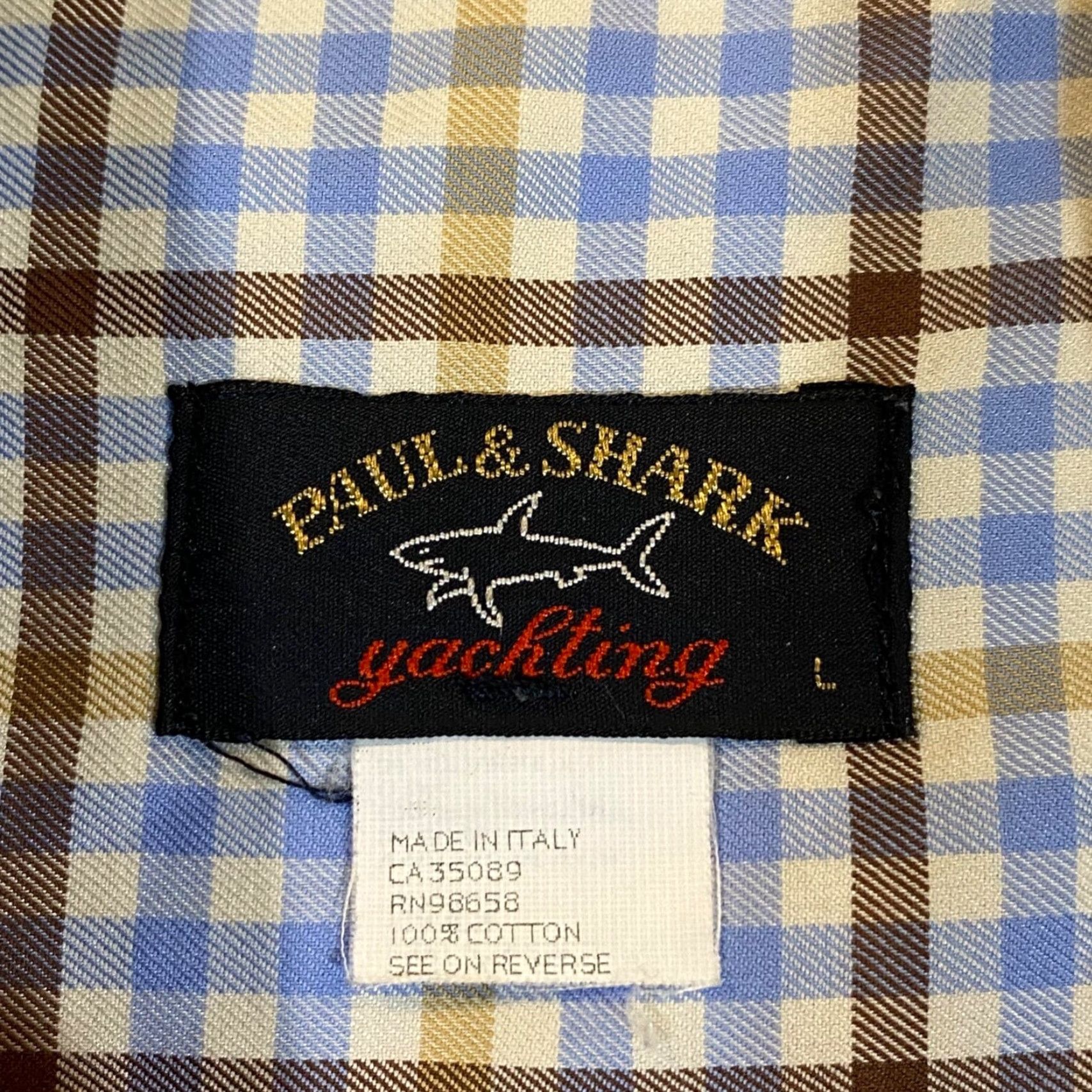 Paul & Shark Paul & Shark Yachting Shirt Mens Large Blue Brown Plaid Button-Down Top Size US L / EU 52-54 / 3 - 3 Thumbnail