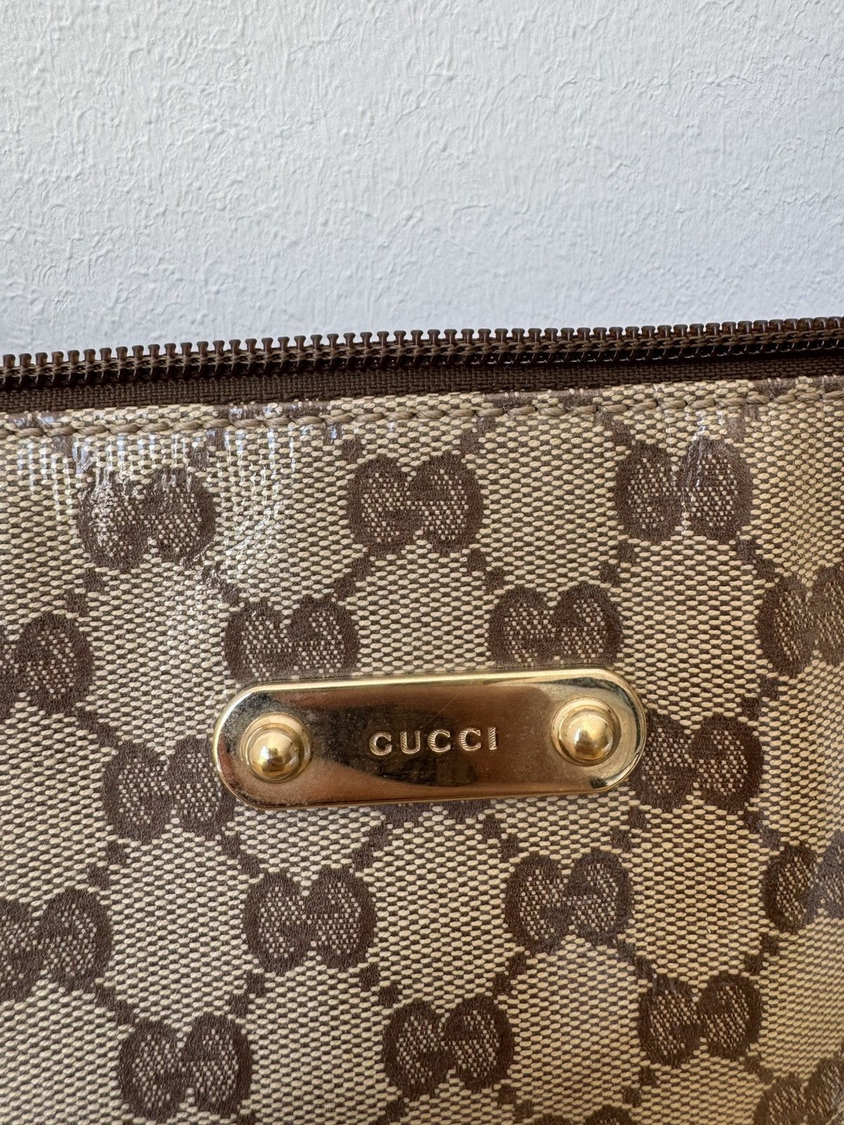 Gucci Gucci Messenger Bag GG Canvas Beige Brown Size ONE SIZE - 2 Thumbnail