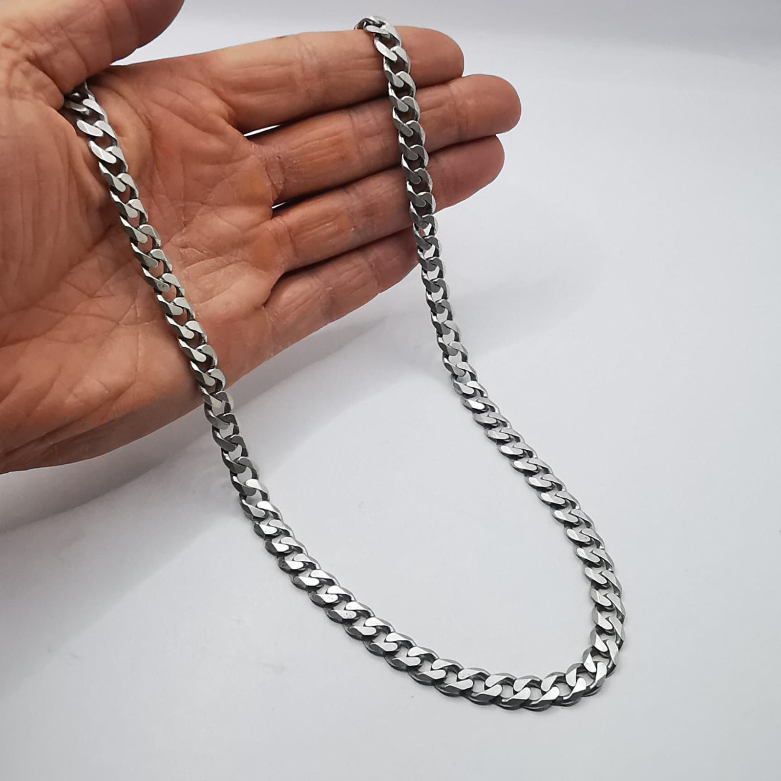 Sterling Silver Vintage Jewelry Chain, 925 Sterling Silver, Signed 58.23g Size ONE SIZE - 3 Thumbnail