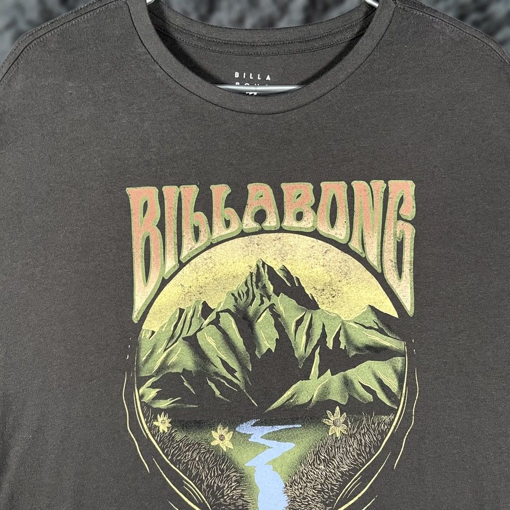 Billabong VINTAGE BILLABONG Shirt Mens Large Brown Mountain River Graphic Tee Surf Nature Outdoors Size US L / EU 52-54 / 3 - 1 Thumbnail