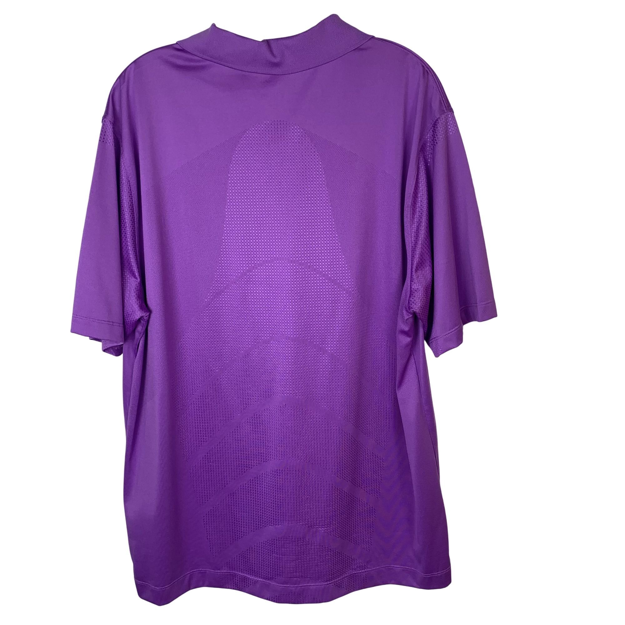 Nike Nike Golf Purple Performance Polo Shirt Dri-Fit Poly Mesh Size US L / EU 52-54 / 3 - 2 Thumbnail