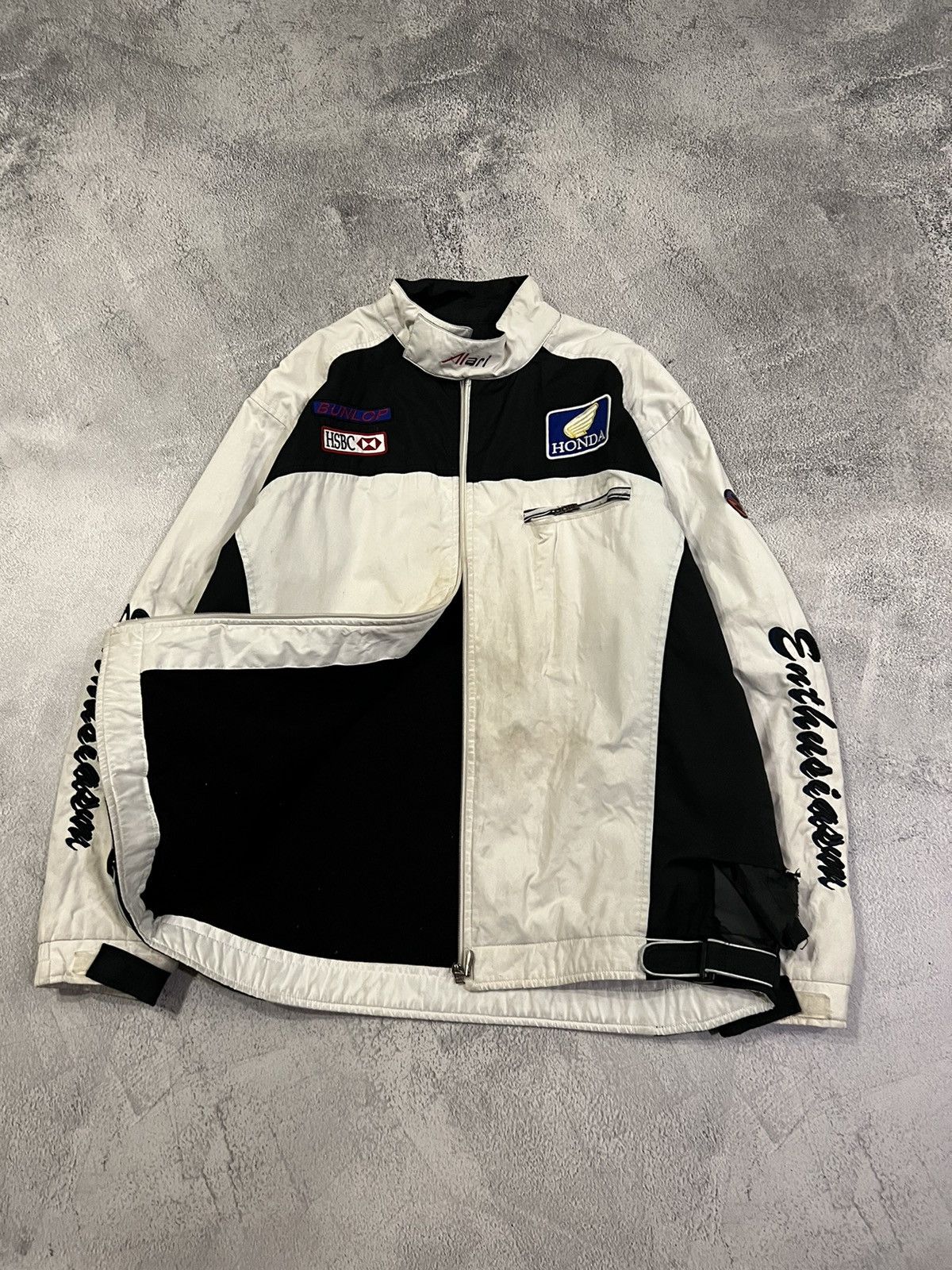 Honda × Vintage Vintage Y2k Honda Racing Faded Thrashed Nylon Jacket 90’s Size US M / EU 48-50 / 2 - 5 Thumbnail