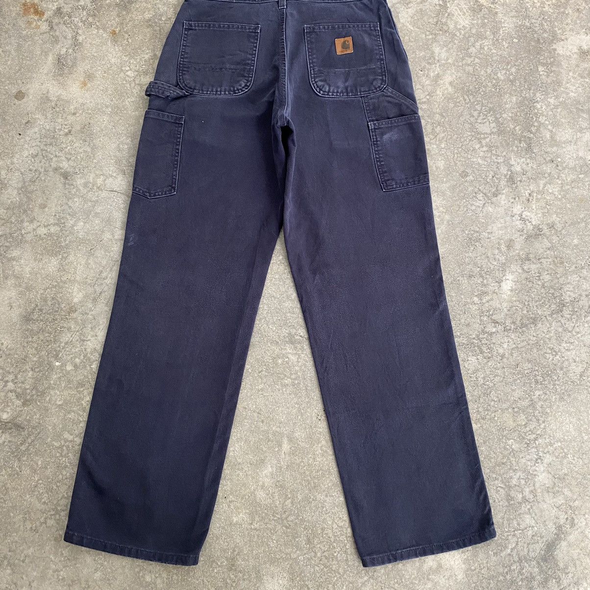 Carhartt Size 30x30.5 VTG Carhartt Midnight Blue Carpenter Work Pants Size US 30 / EU 46 - 12 Thumbnail