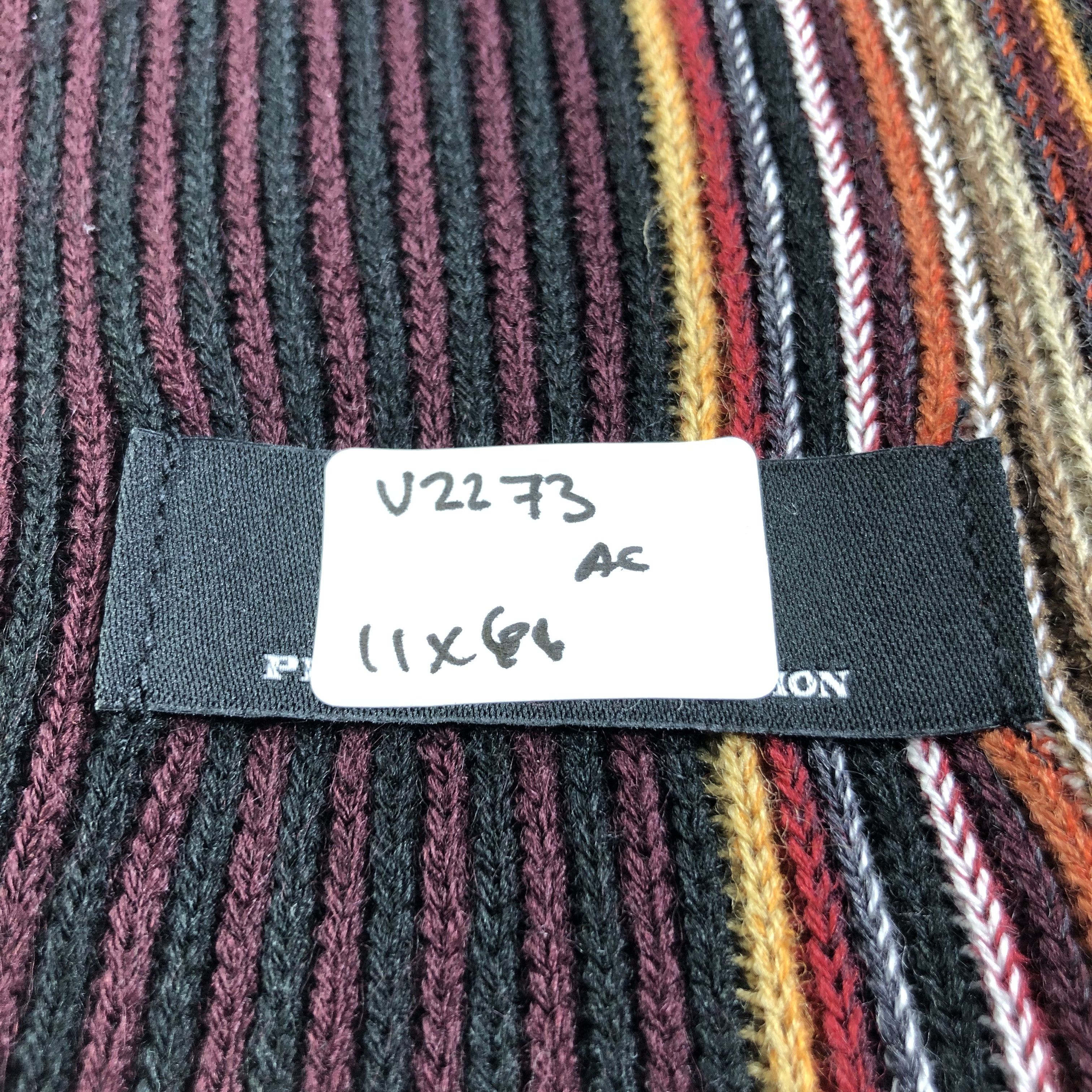 Playboy Playboy Stripe Knit Scarf Muffler Neckwear V2273 Size ONE SIZE - 6 Thumbnail