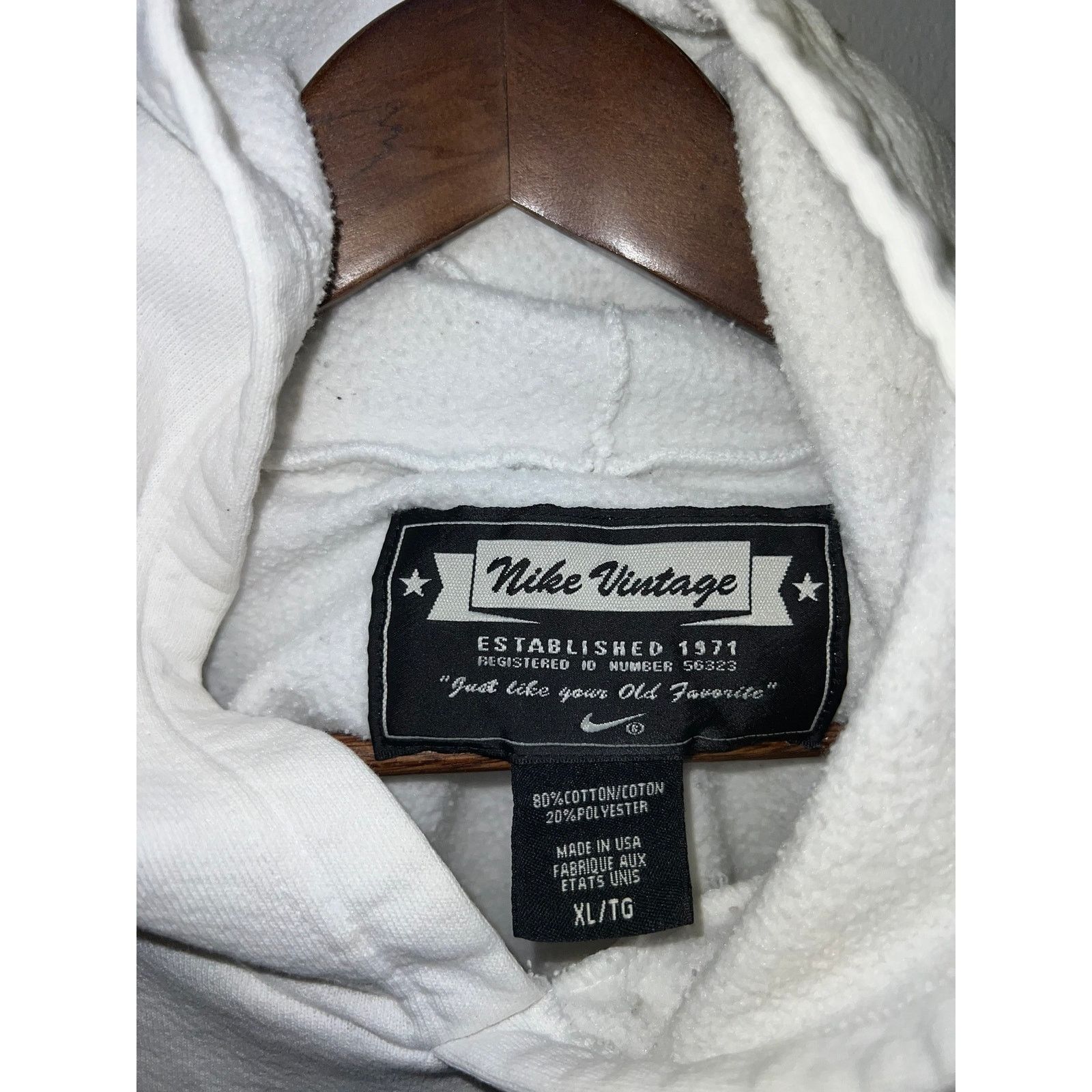 Nike Womens Nike White Hoodie Outerwear Jacket Nike Vintage XL Size XL / US 12-14 / IT 48-50 - 6 Thumbnail