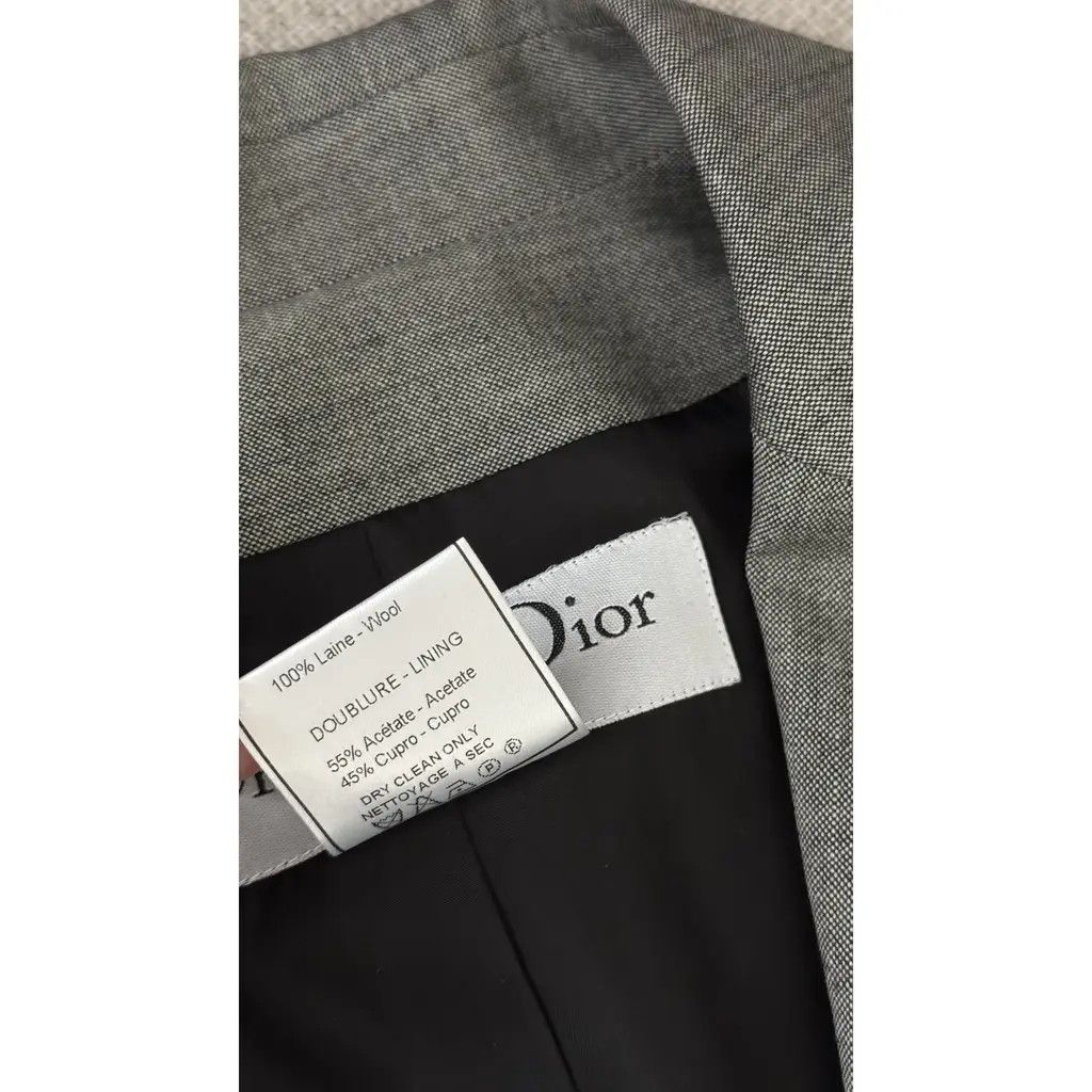 Dior Christian Dior Boutique Bar Blazer Grey Wool Size IT 44 Size M / US 6-8 / IT 42-44 - 5 Thumbnail