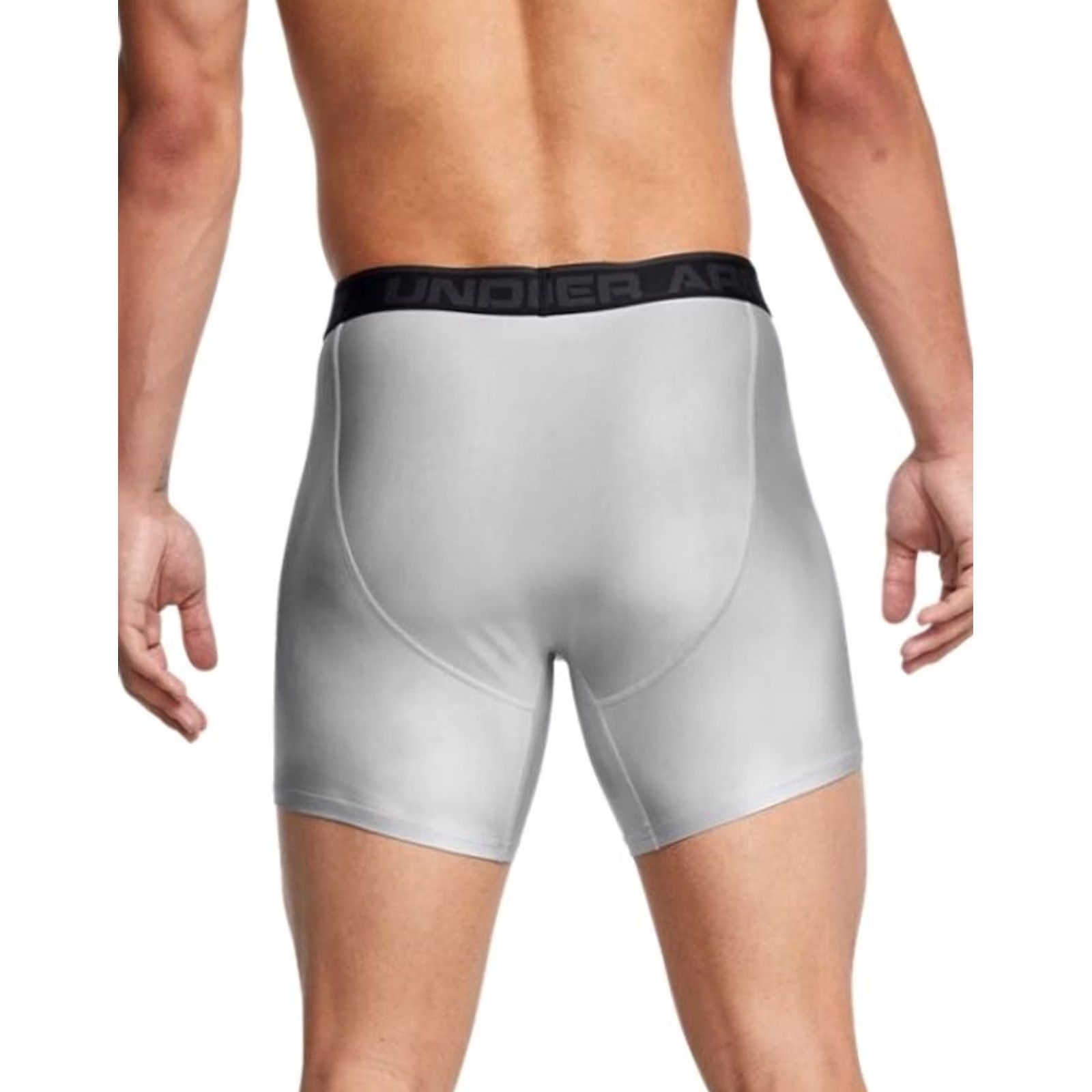 Under Armour Under Armour Boxerjock 6” Boxer Brief Mens 5XL Grey Boxer Briefs / 5XL / Under Armour / Mens / Grey / 90% Polyester/10% Elastane Size 48R - 6 Thumbnail