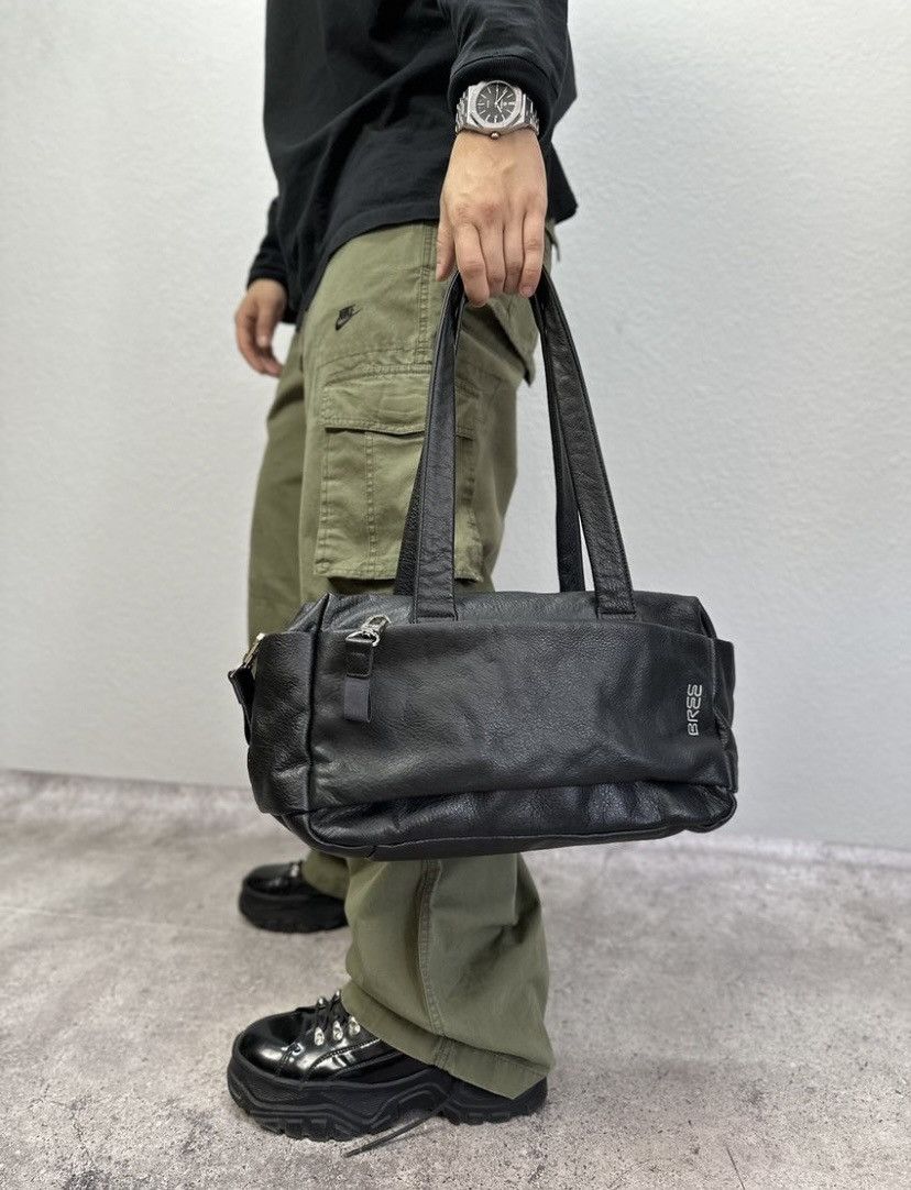 Leather Metal Kamrii Messenger Bag Vintage in Black, Men's