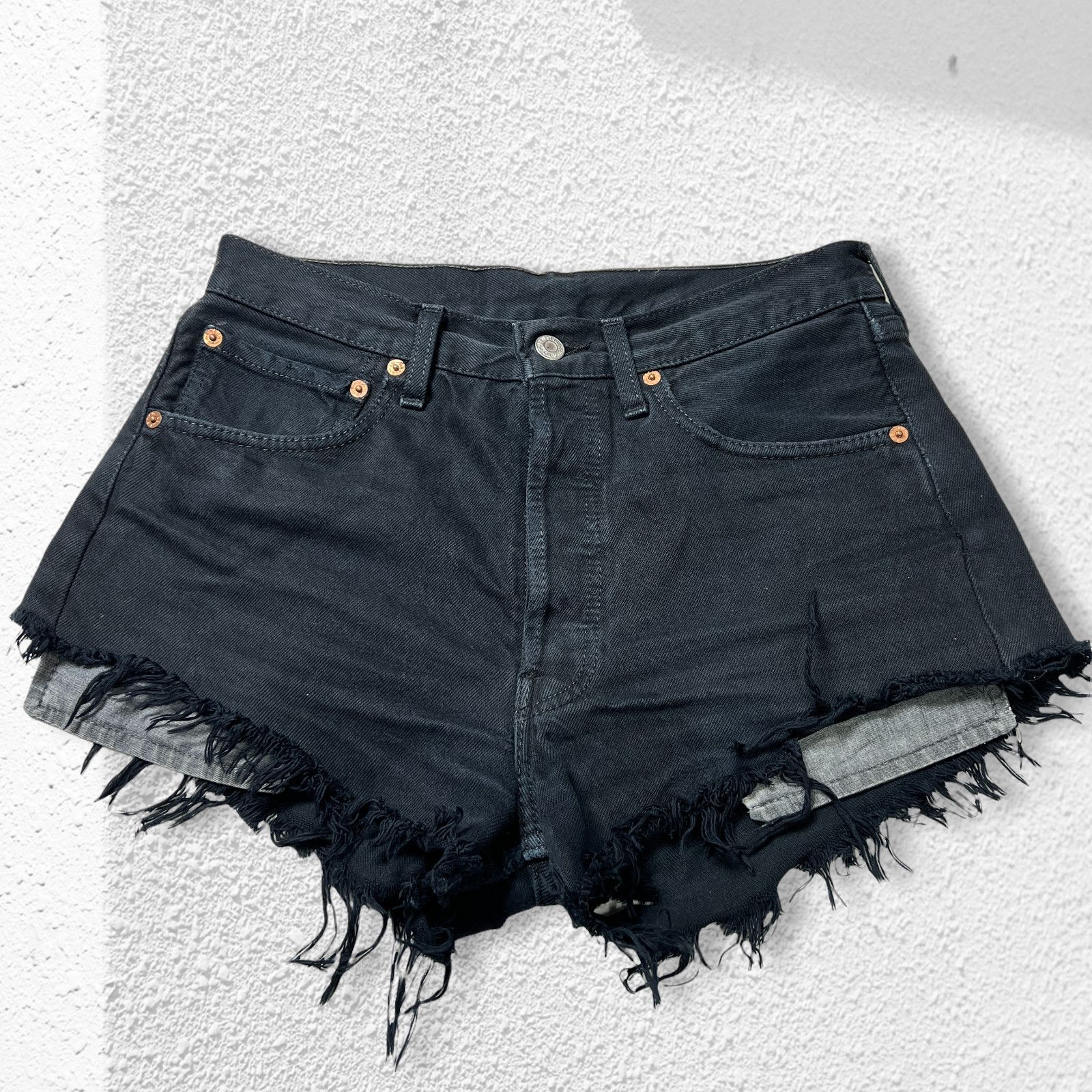 Levi's Vintage Levi's 501 Cutoff Denim Shorts Distressed Blue 31 Size 31" - 1 Thumbnail