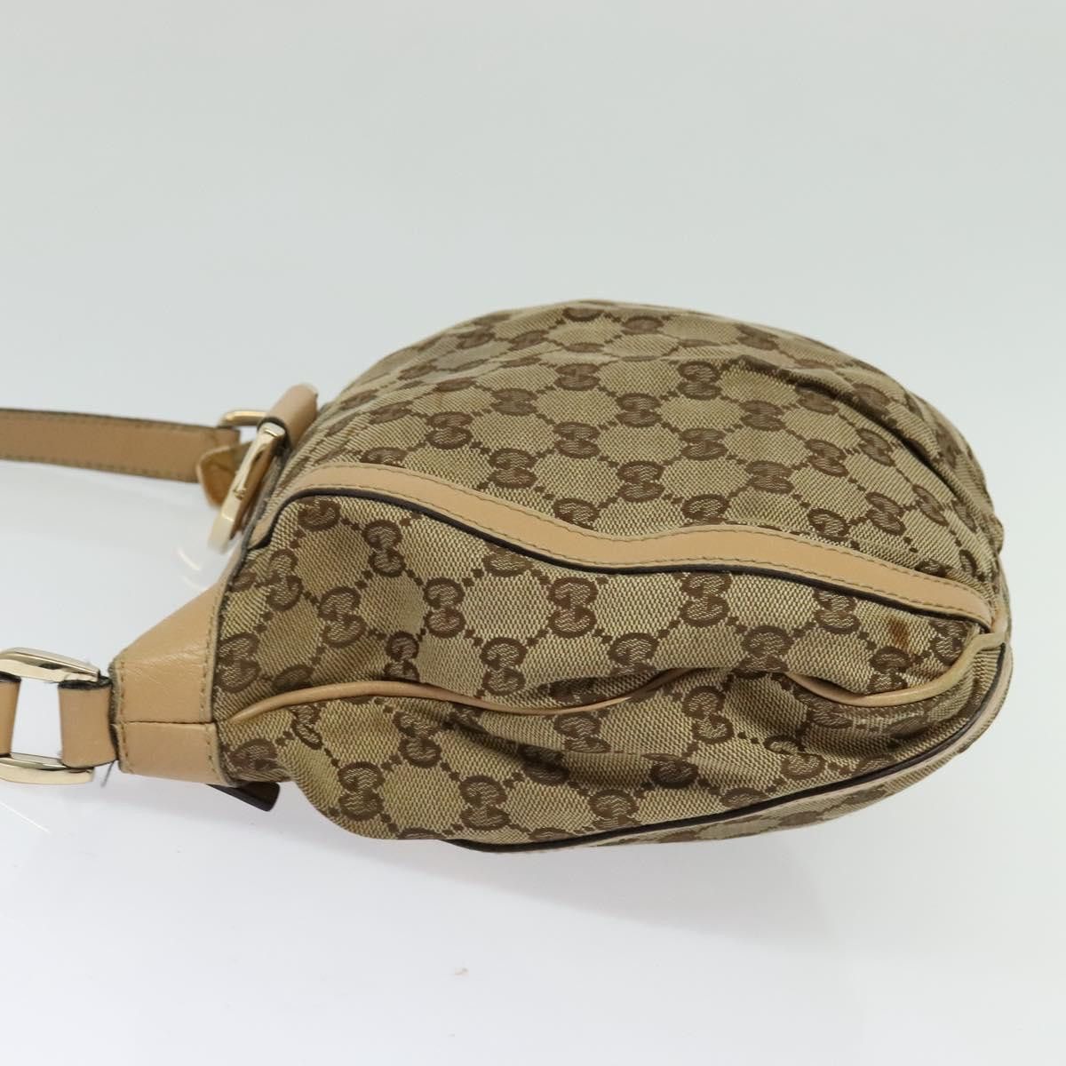 Gucci GUCCI GG Canvas Shoulder Bag Beige Gold Size ONE SIZE - 16 Thumbnail