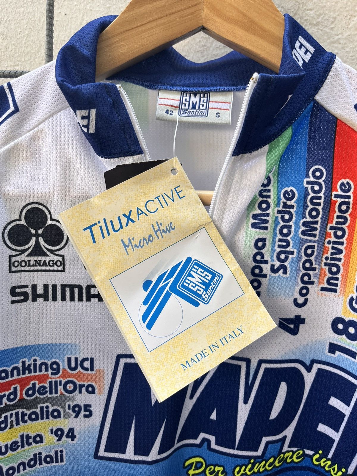 Other SMS Santini Vintage Cycling Jersey MAPEI Size US S / EU 44-46 / 1 - 6 Thumbnail