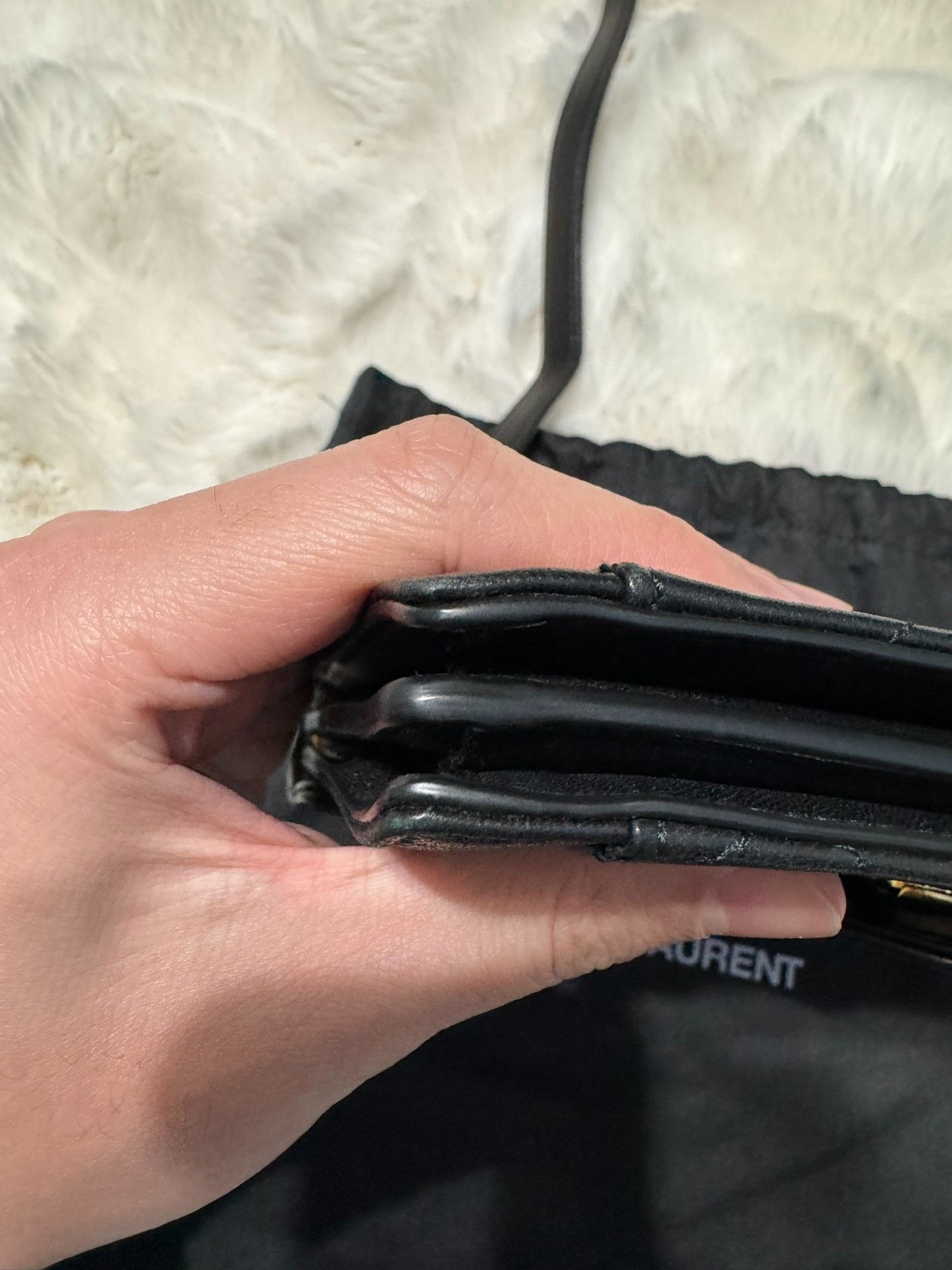 Saint Laurent Paris Saint laurent Black gold envelope packet 2501-Nextarrow Size ONE SIZE - 6 Thumbnail