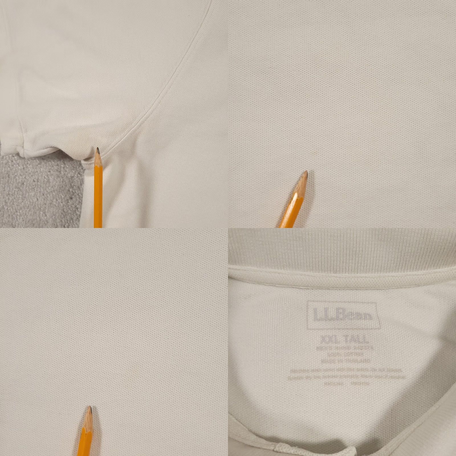 Vintage VINTAGE L.L.Bean Polo Shirt Mens 2XLT Tall White Pique Knit Short Sleeve Chest Pocket Shirt Mens XXL Tall White Pique Knit Polo Pocket Casual Men Size US XXL / EU 58 / 5 - 8 Thumbnail