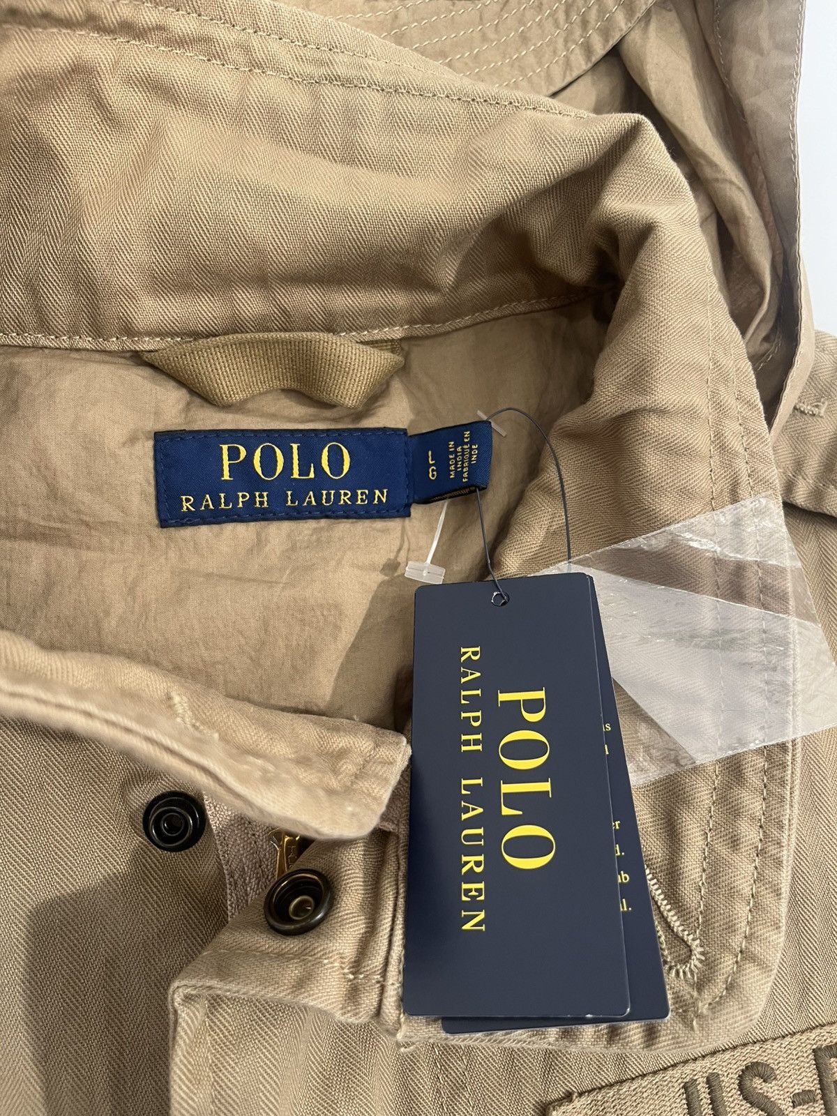 Polo Ralph Lauren Polo Ralph Lauren Military Field Jacket US RL - Rare Beige Size US L / EU 52-54 / 3 - 7 Thumbnail