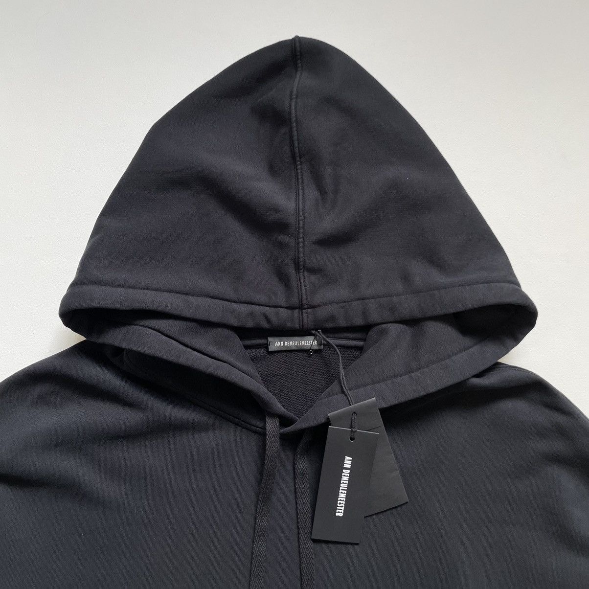 Ann Demeulemeester ‘Feather Print’ Oversized Black Hoodie Size US S / EU 44-46 / 1 - 5 Thumbnail