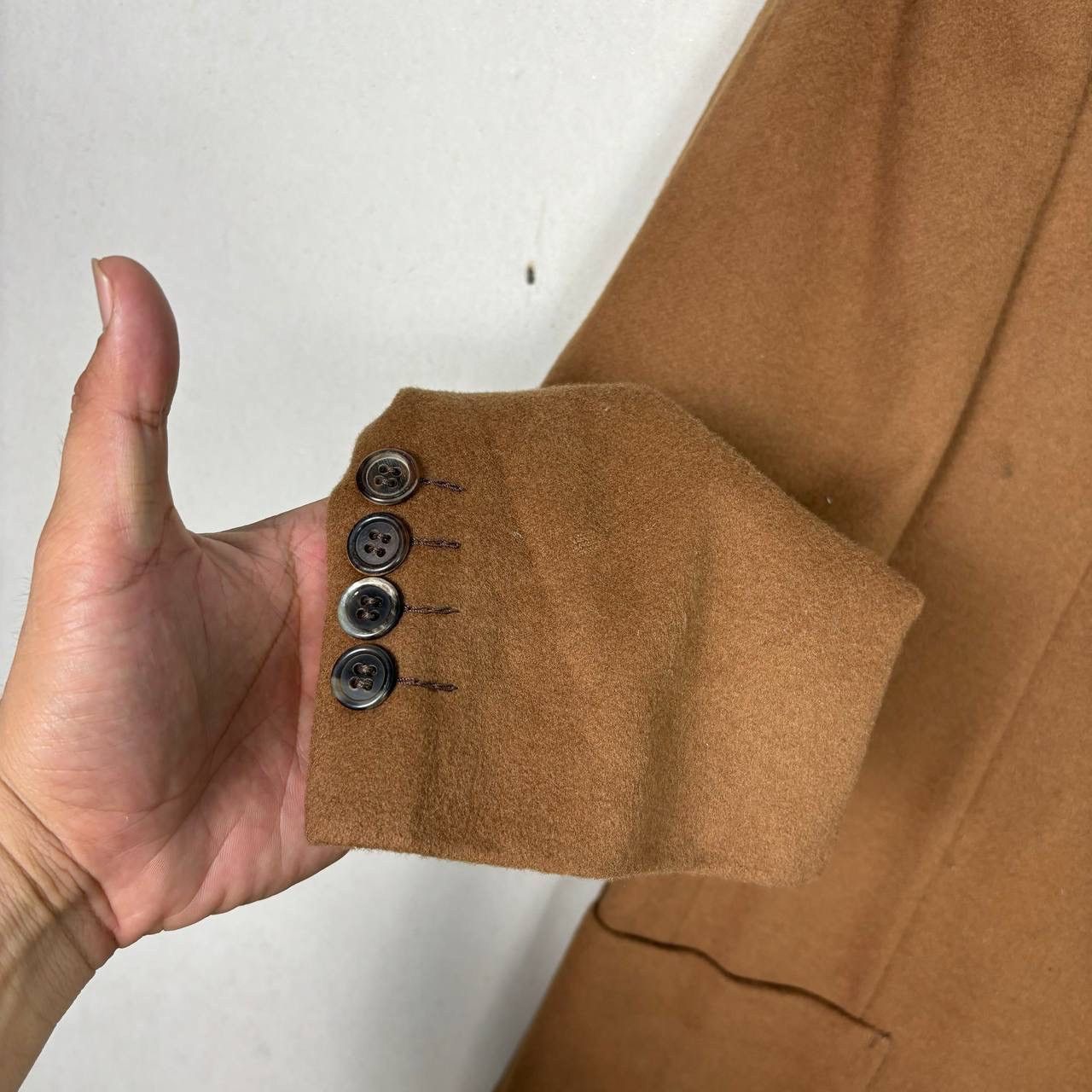 Calvin Klein Vtg Calvin Klein 100% Cashmere Blazer Japan Archive Brown M Size 38R - 7 Thumbnail