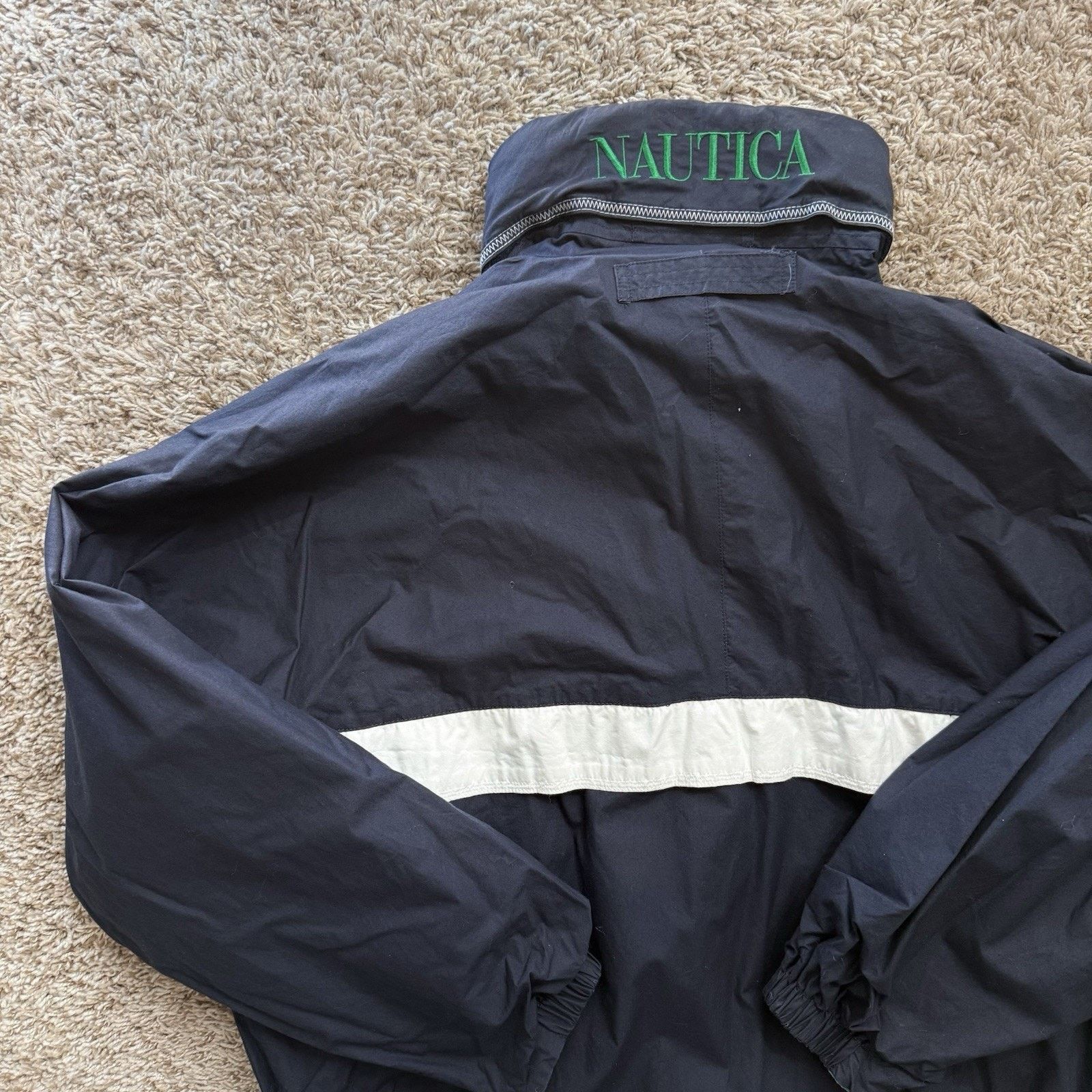 Nautica × Vintage Vintage 90’s Nautica Reversible Windbreaker Sailing Jacket Size US L / EU 52-54 / 3 - 10 Thumbnail