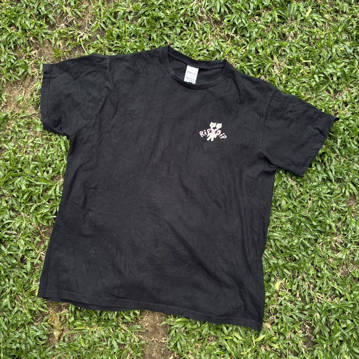 RIPNDIP RIPNDIP Two Headed Cat Graphic T-Shirt Black Size Size US L / EU 52-54 / 3 - 4 Thumbnail