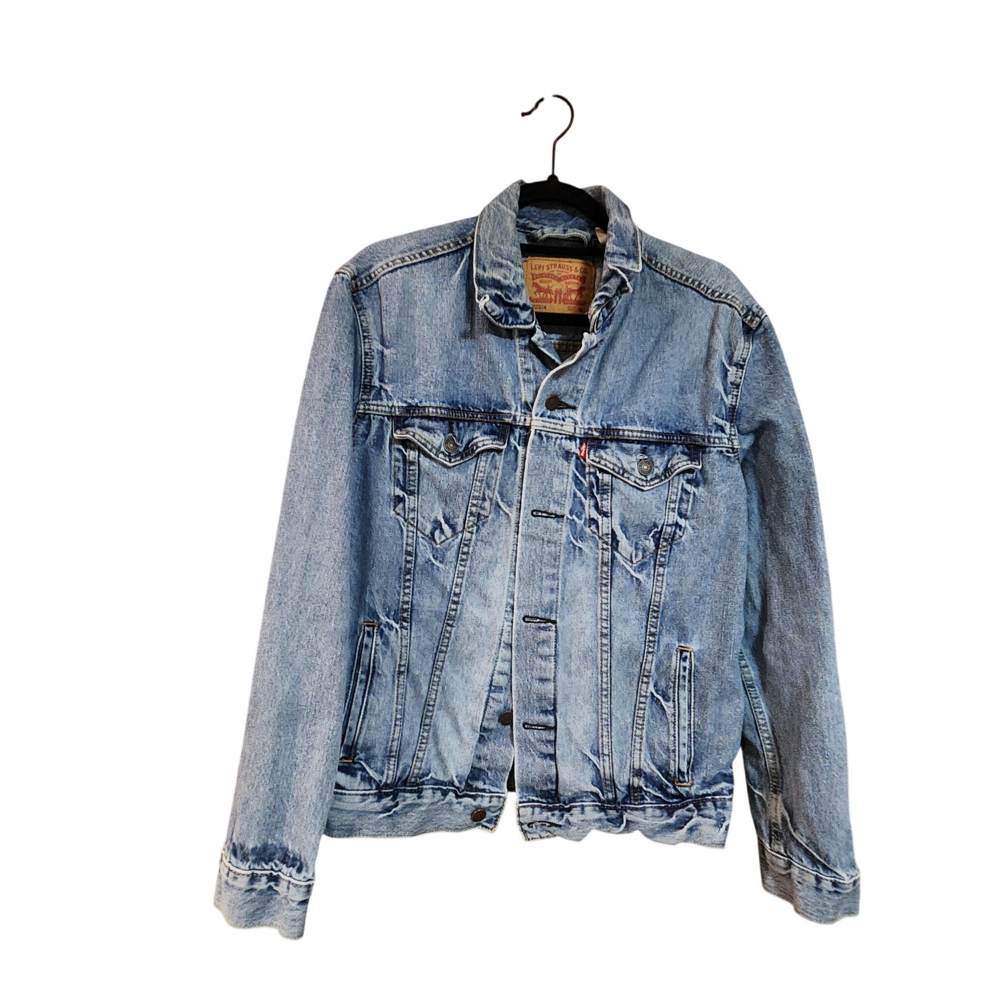 Levi's Levi’s Truckers Dark Blue Denim Jean Jacket 72334 Men’s Size Size US M / EU 48-50 / 2 - 1 Thumbnail