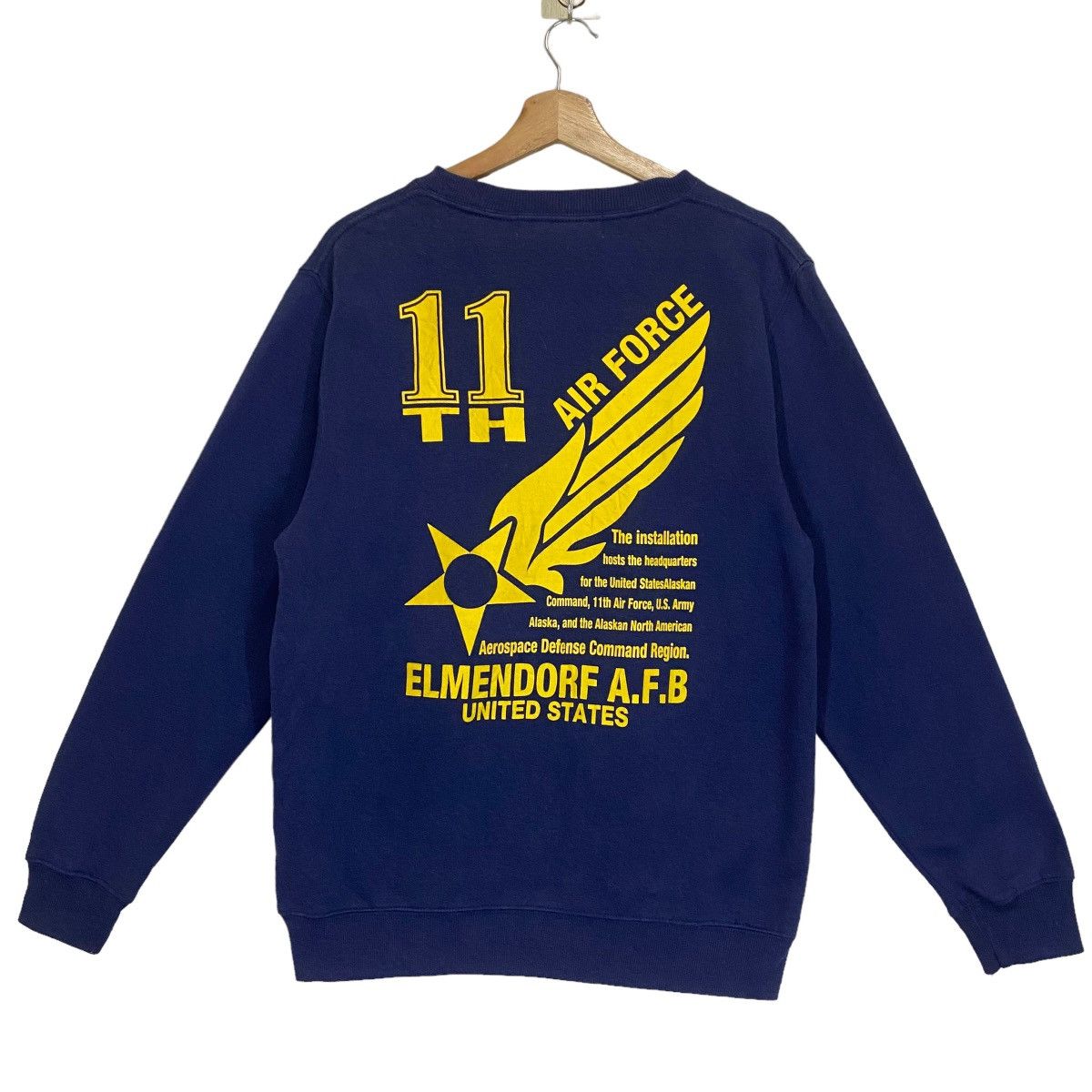 Avirex Air Force Elmendorf AFB Big Logo Sweatshirt Size US M / EU 48-50 / 2 - 1 Thumbnail