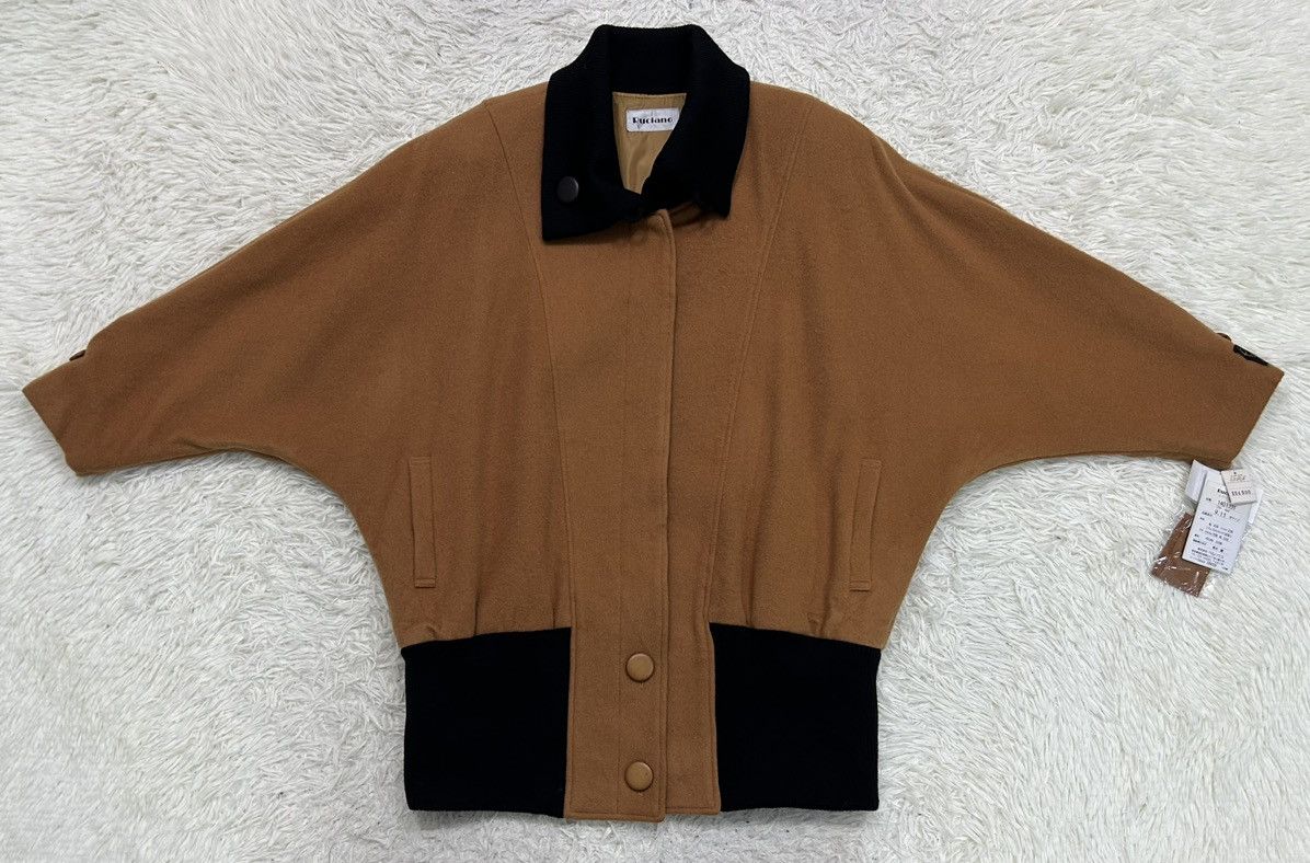 Luciano Barbera Ruciano "Luciano" Wool Batwing Hidden Button Down Jacket Size XL / US 12-14 / IT 48-50 - 2 Thumbnail