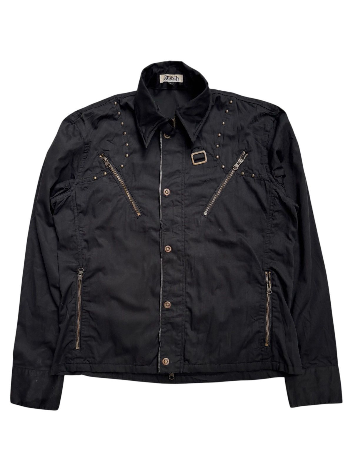 IN THE ATTIC Bondage Studded Shirt Jacket