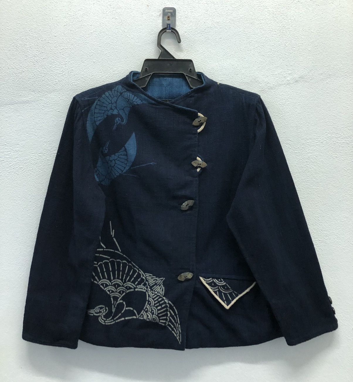 Indigo Loco Blue Works Indigo Dyed Crane Jacket Natural Indigo Size L / US 10 / IT 46 - 1 Thumbnail