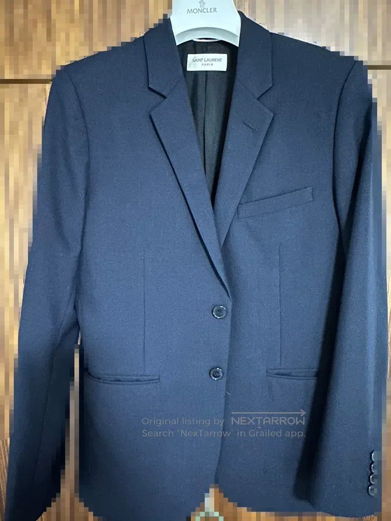 Saint Laurent Paris Saint Laurent Paris Men's Jacket Deep Blue Size US S / EU 44-46 / 1 - 1 Thumbnail