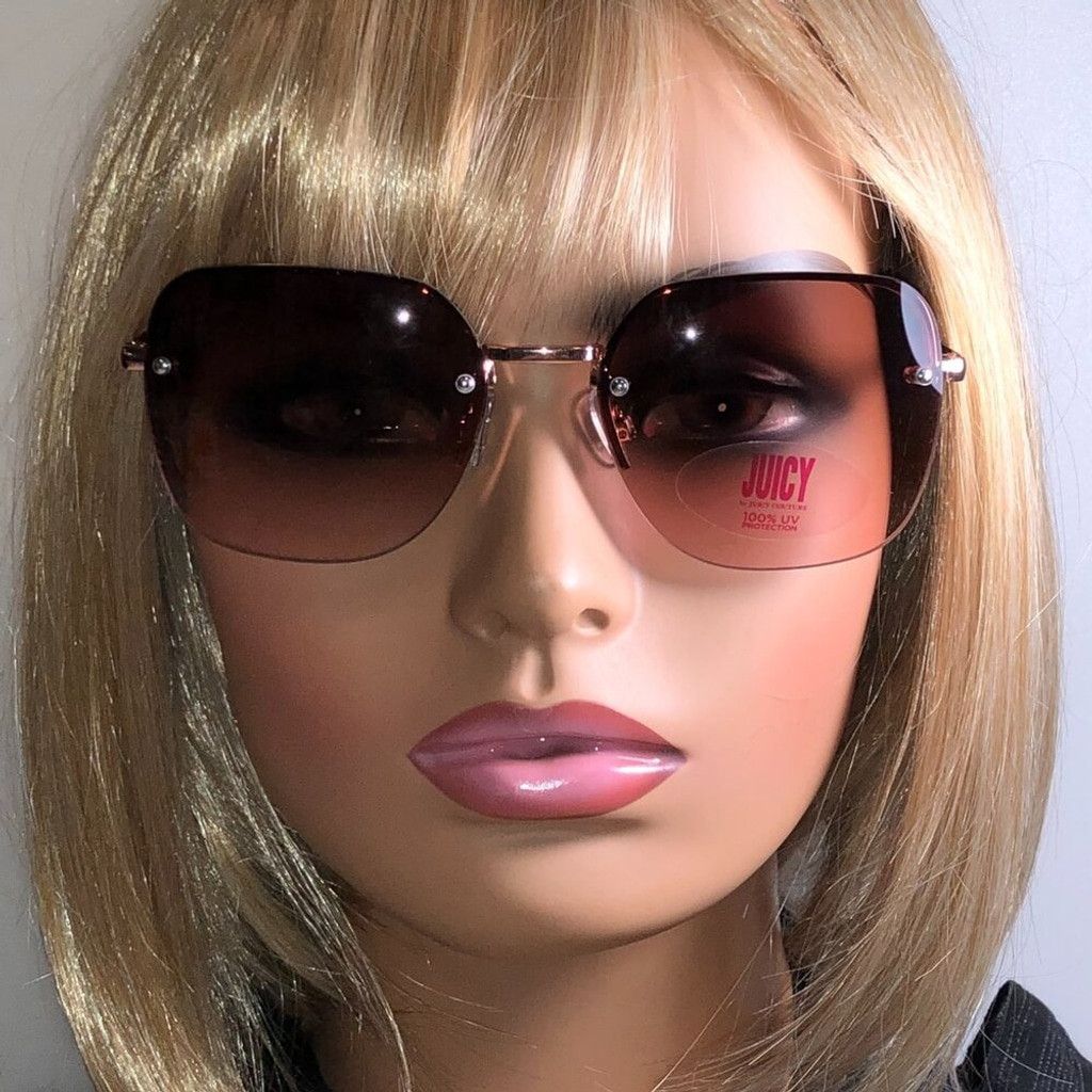Juicy Couture Juicy Couture Oversized Pink & Brown Sunglasses Size ONE SIZE - 1 Thumbnail