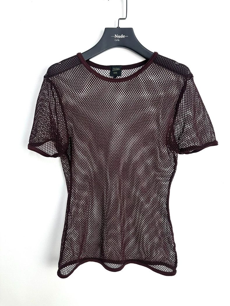Jean Paul Gaultier Jean paul gaultier Slim-fit grid tights short sleeves 2504- Size US L / EU 52-54 / 3 - 1 Thumbnail