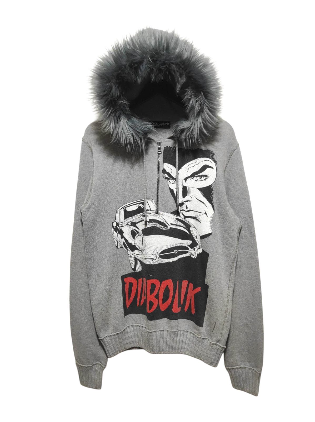 Dolce & Gabbana Dolce & Gabbana Diabolik half Zipper Fur Hoodie Lgb Style Size US M / EU 48-50 / 2 - 1 Thumbnail