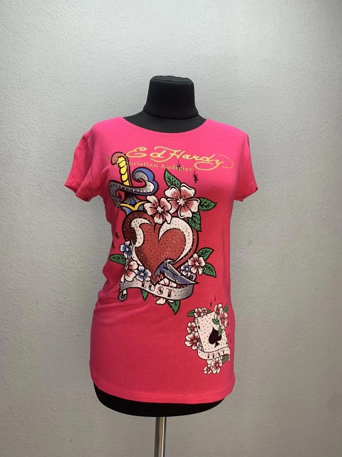Christian Audigier × Ed Hardy Vintage Y2K t-shirt style Ed hardy Christian Audigier tee Size US L / EU 52-54 / 3 - 1 Thumbnail