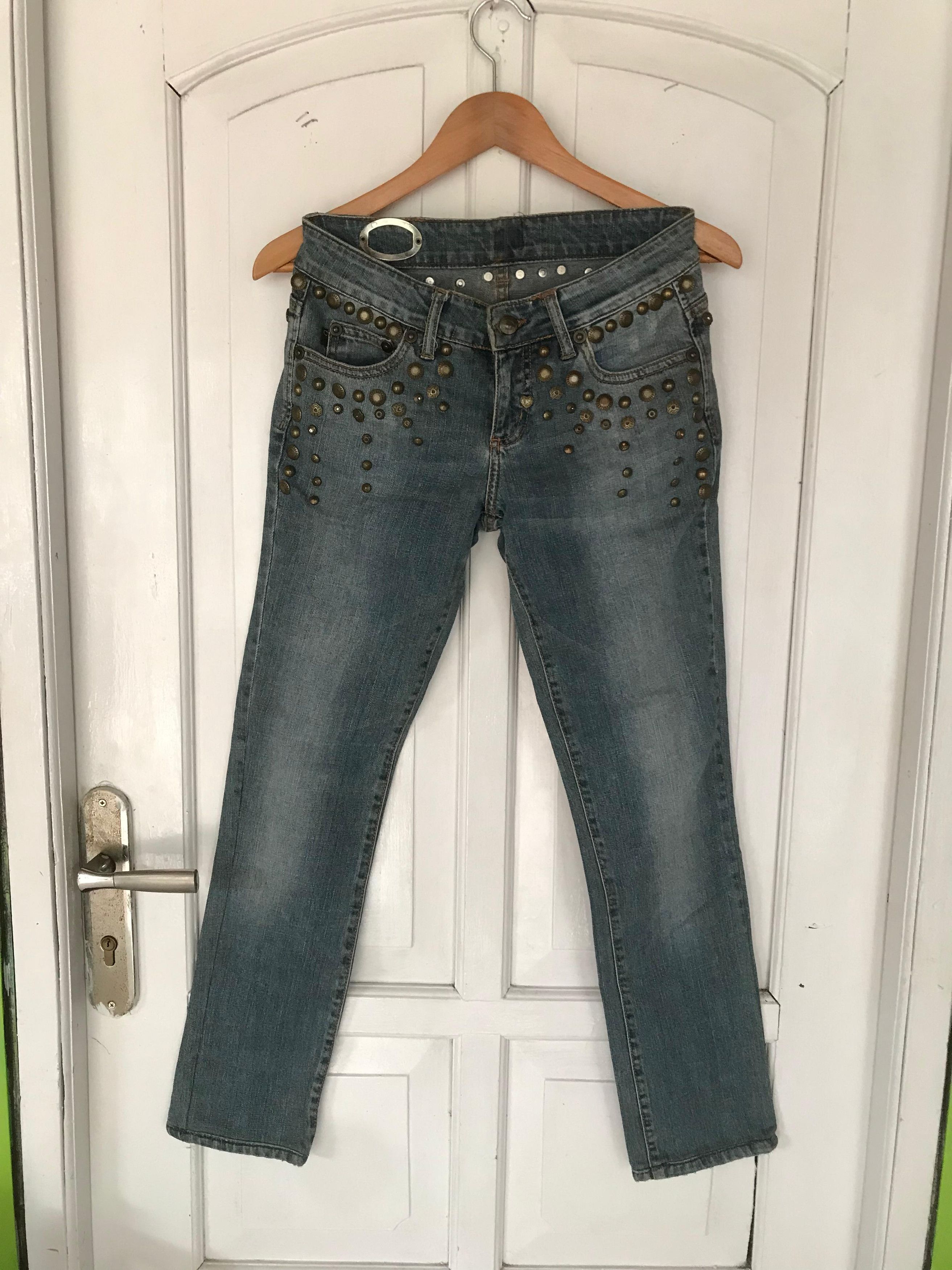 Roberto Cavalli Roberto Cavalli Studded Denim Pants Size US 29 - 1 Thumbnail