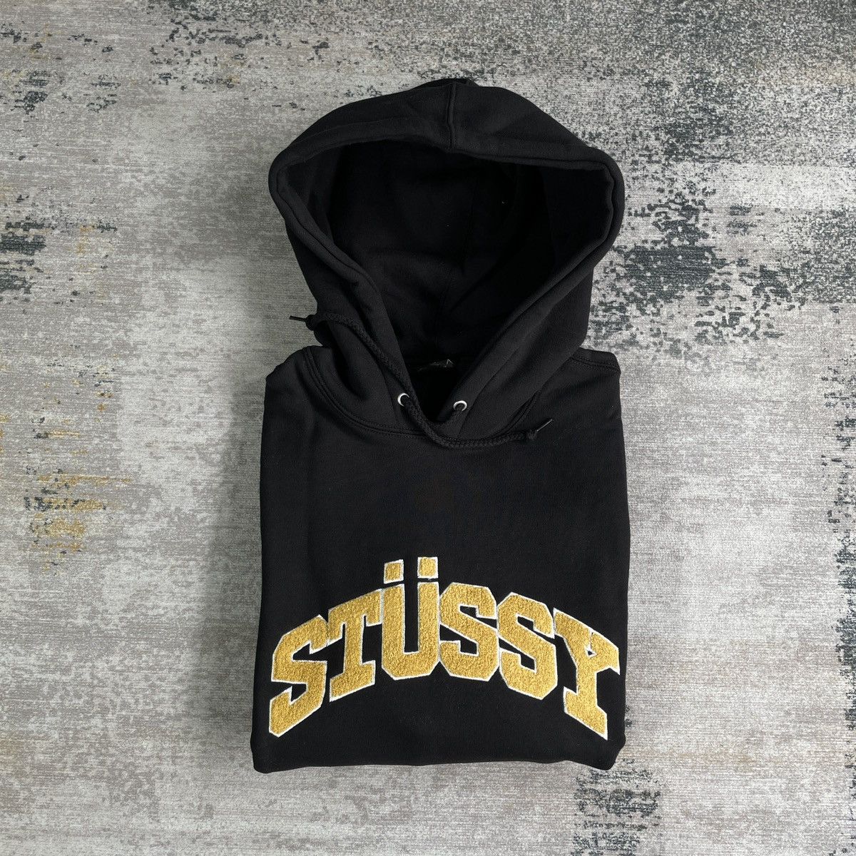 Stussy chenille applique hoodie sale